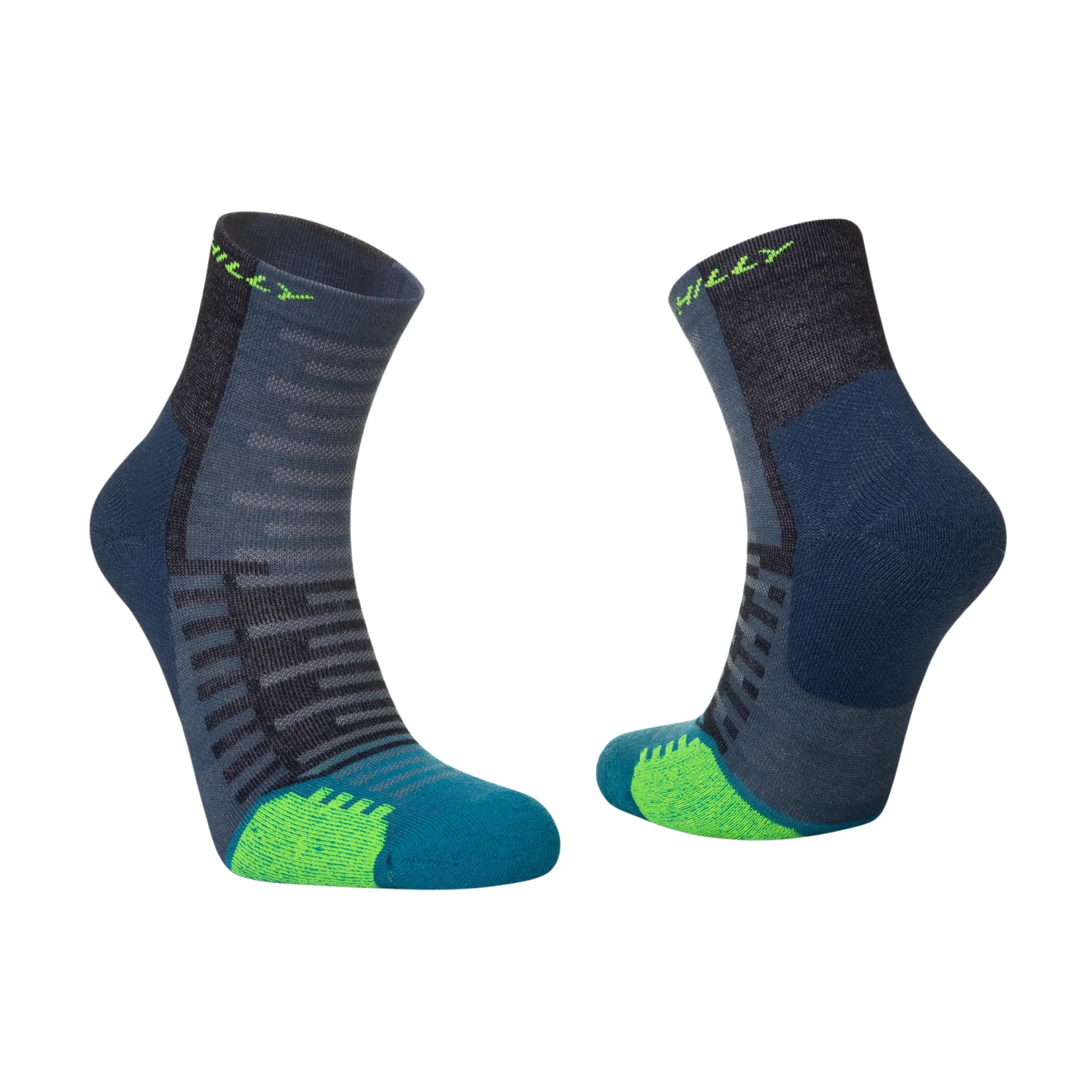 Hilly Unisex Active Running Anklet Socks (Denim/Teal) - Image 5