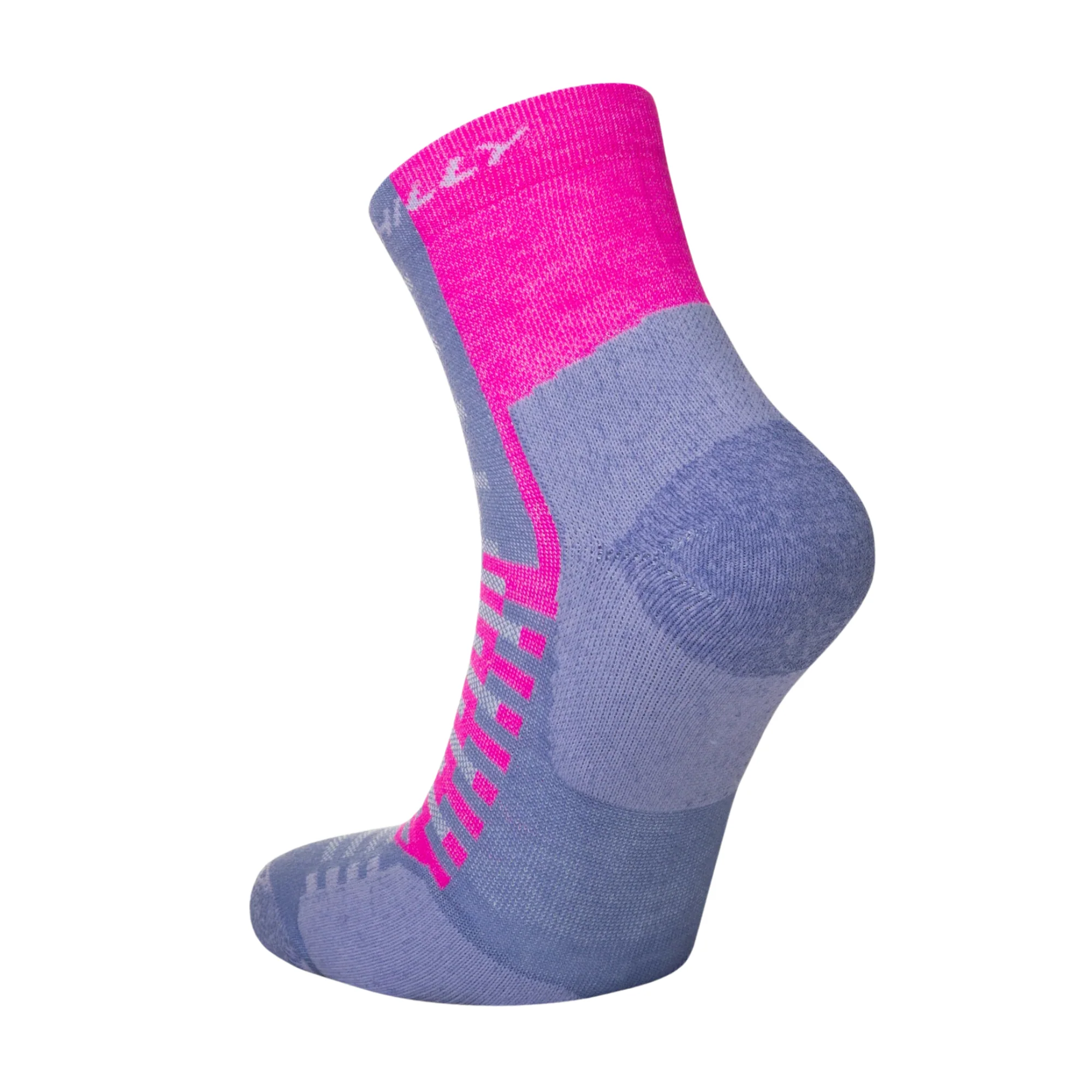 Hilly Unisex Active Running Anklet Socks (Lilac/Pink) - Image 2