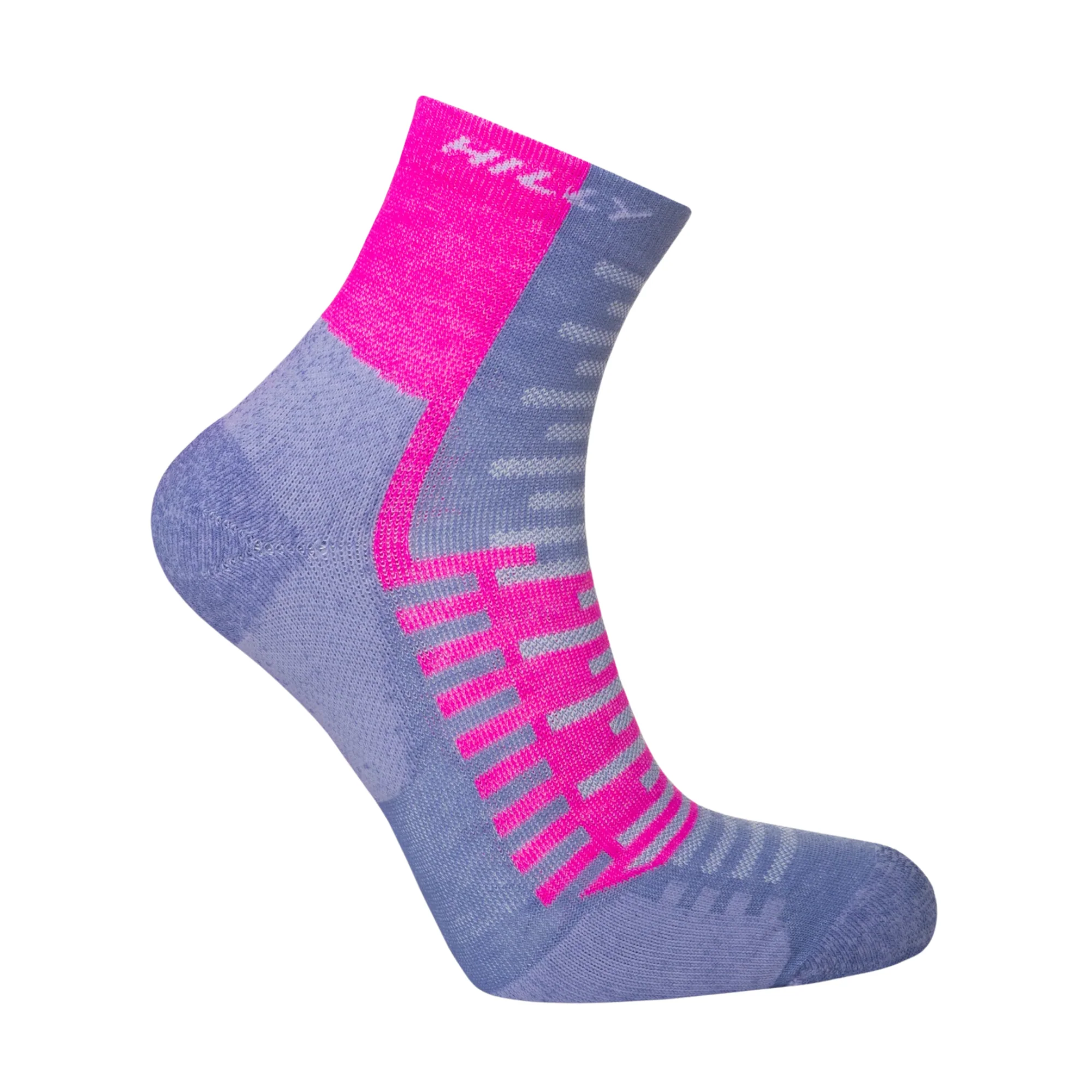 Hilly Unisex Active Running Anklet Socks (Lilac/Pink) - Image 3