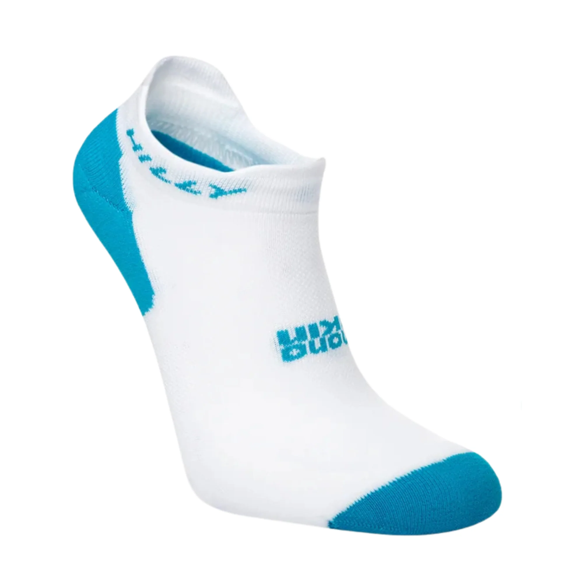 Hilly Unisex Active Running Socklets 2 Pair Pack (White/Black/Peacock)