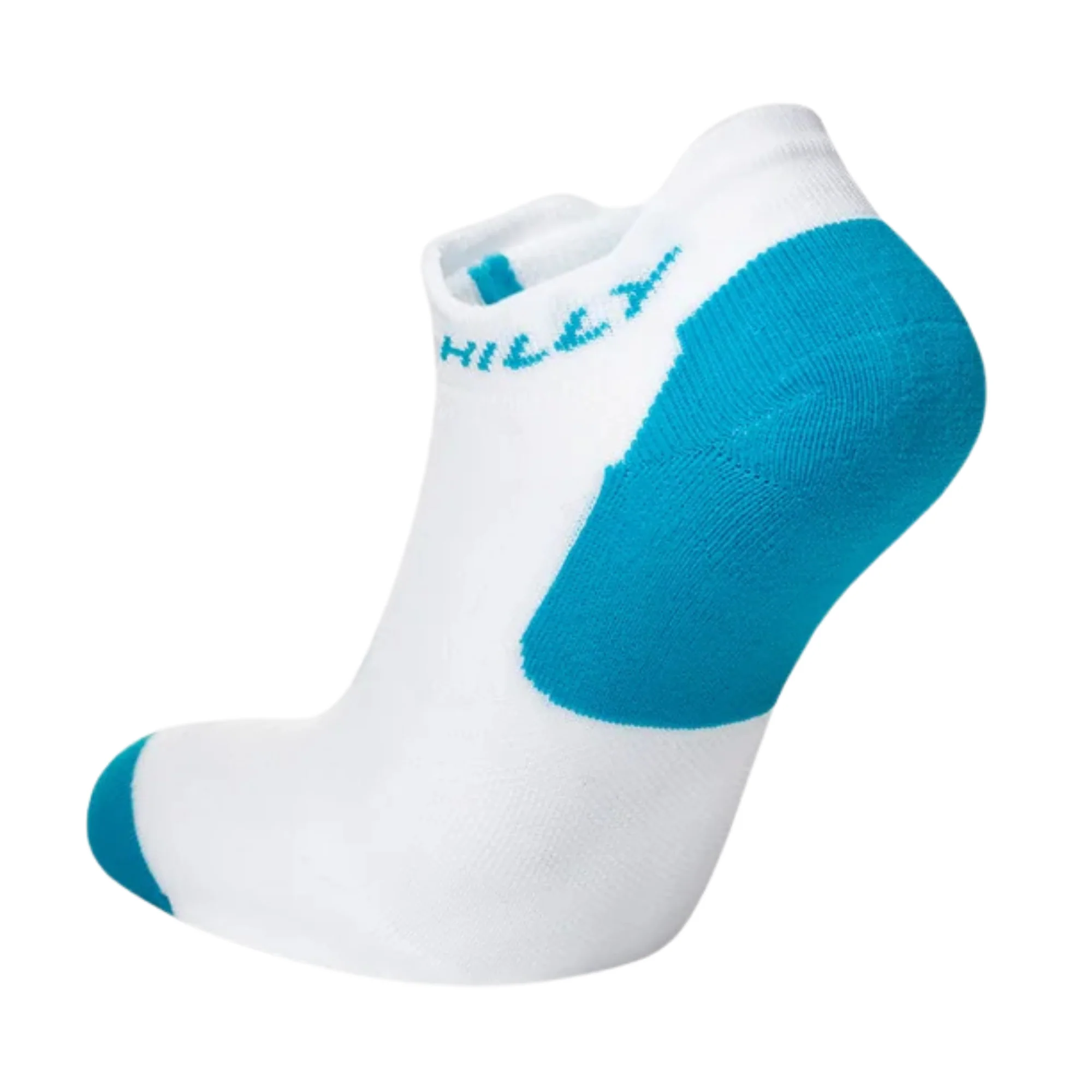 Hilly Unisex Active Running Socklets 2 Pair Pack (White/Black/Peacock) - Image 2