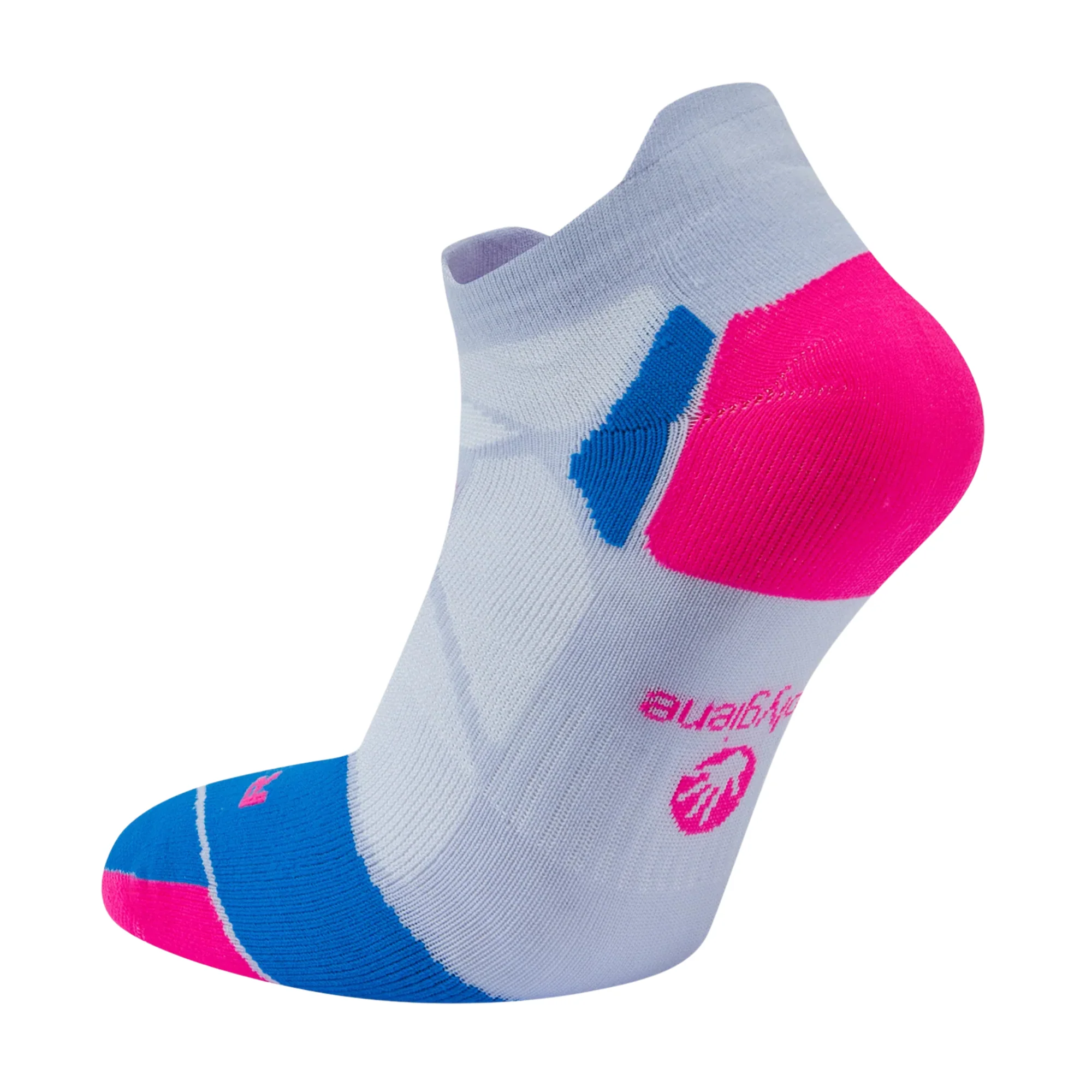 Hilly Unisex Marathon Fresh Running Socklets (Lilac/Hot Pink) - Image 2