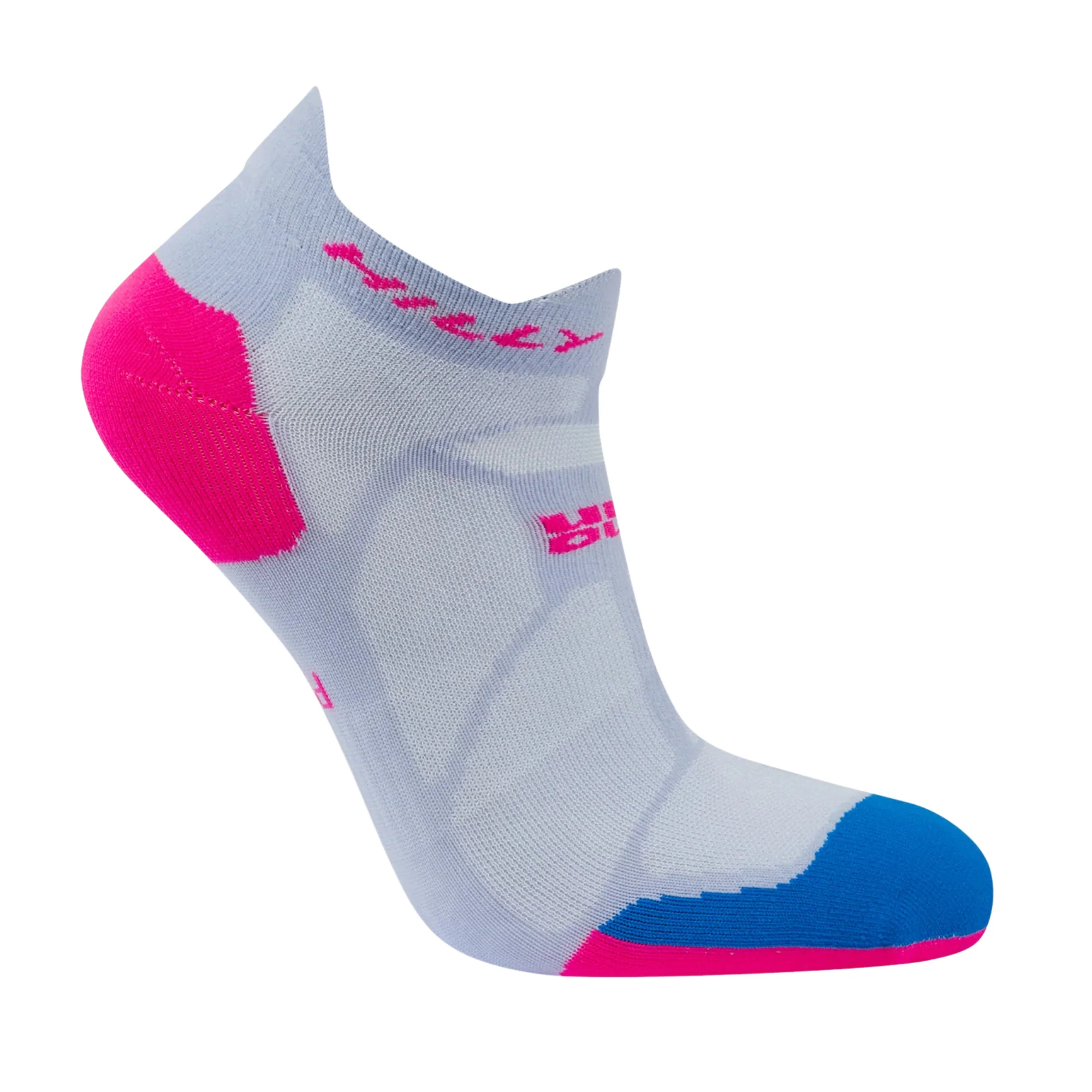 Hilly Unisex Marathon Fresh Running Socklets (Lilac/Hot Pink) - Image 4