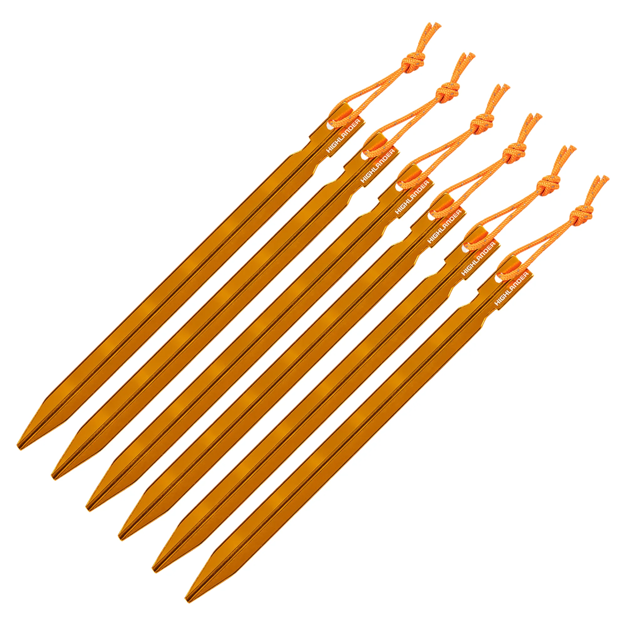 Highlander 18cm/7in Arrow Aluminium Tent Pegs (6 Per Pack) - Image 7