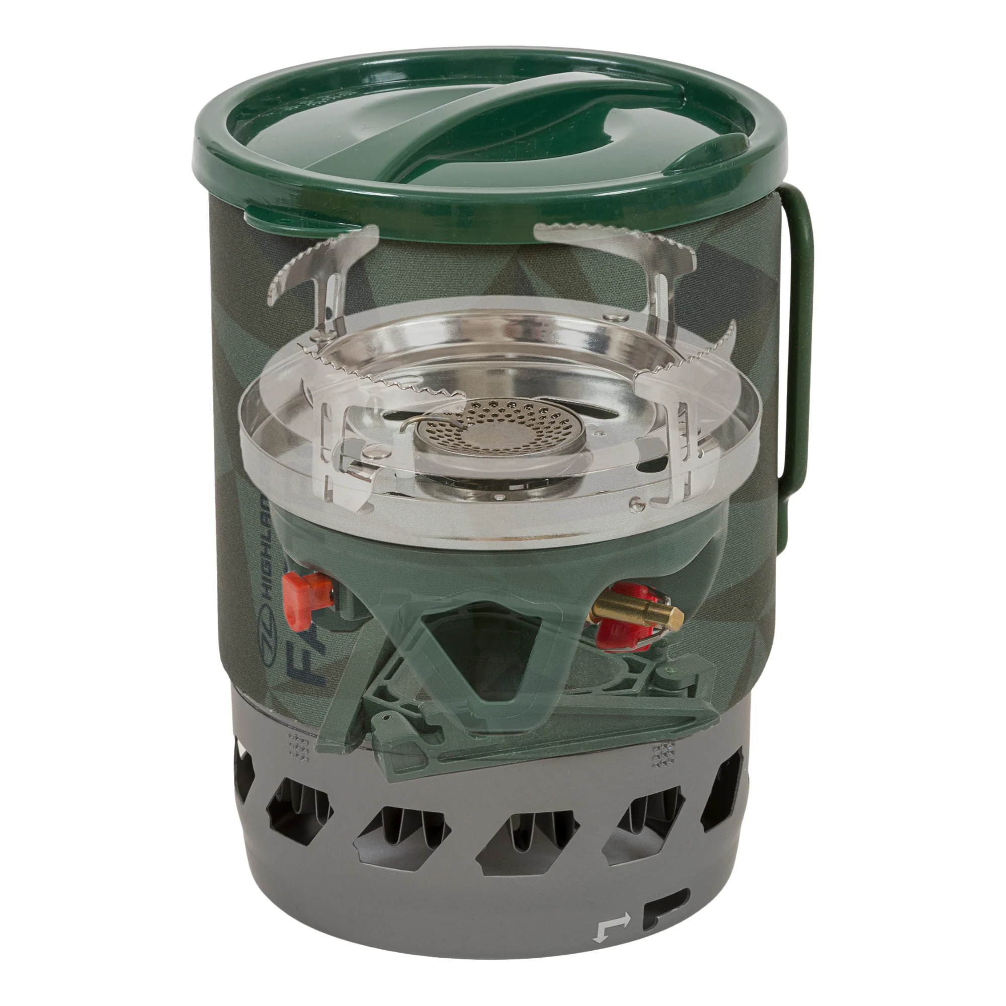 Highlander Blade Fastboil III Gas Stove + 1.1L Pot Set (Olive) - Image 7