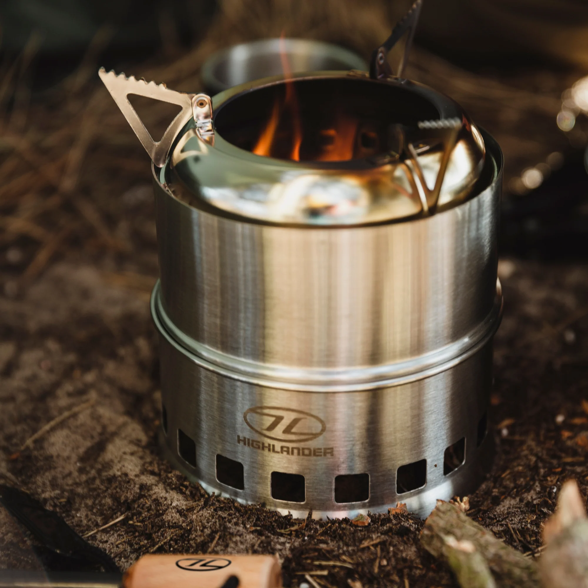 Highlander Cabar Wood Burning Stainless Steel Stove - Image 15