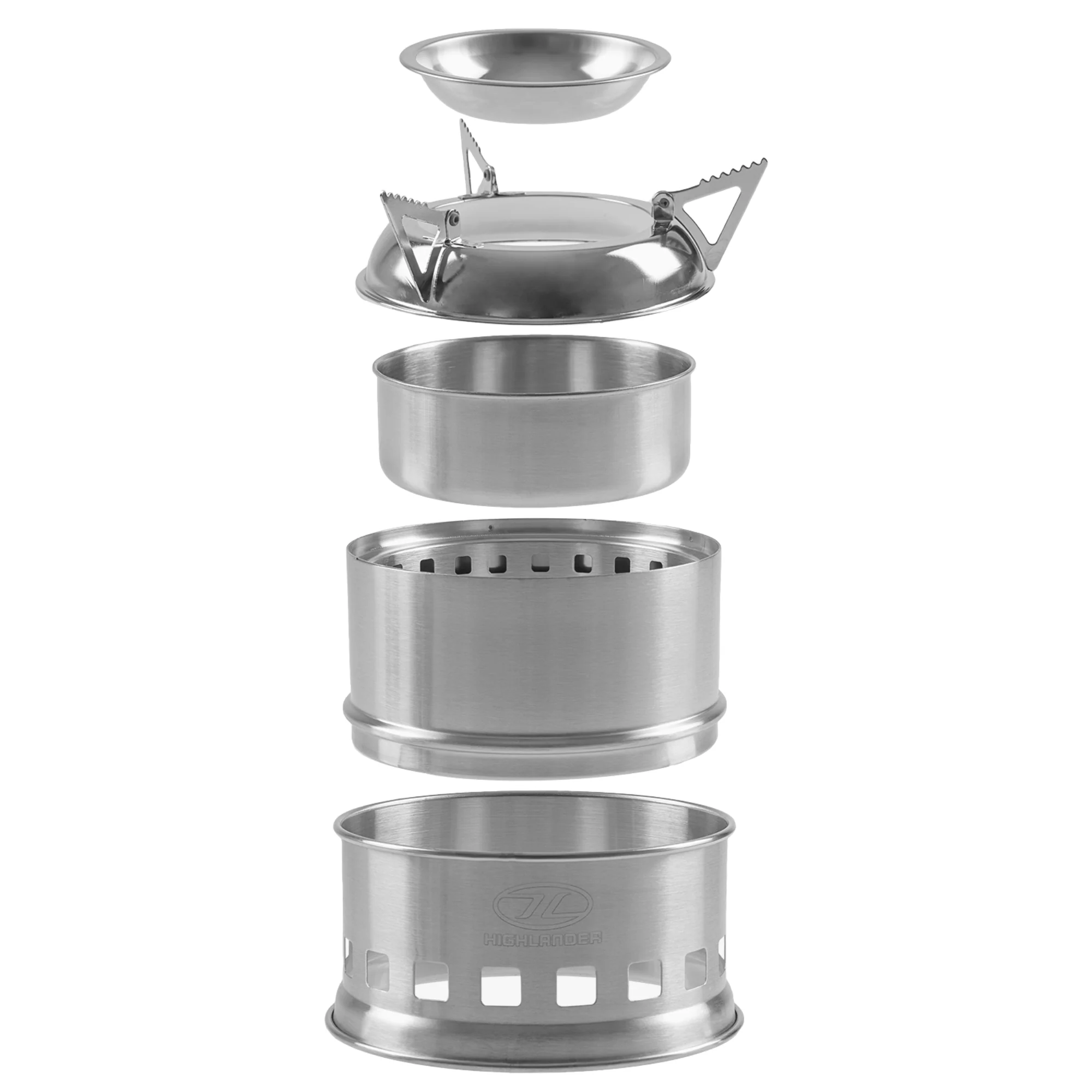 Highlander Cabar Wood Burning Stainless Steel Stove - Image 2