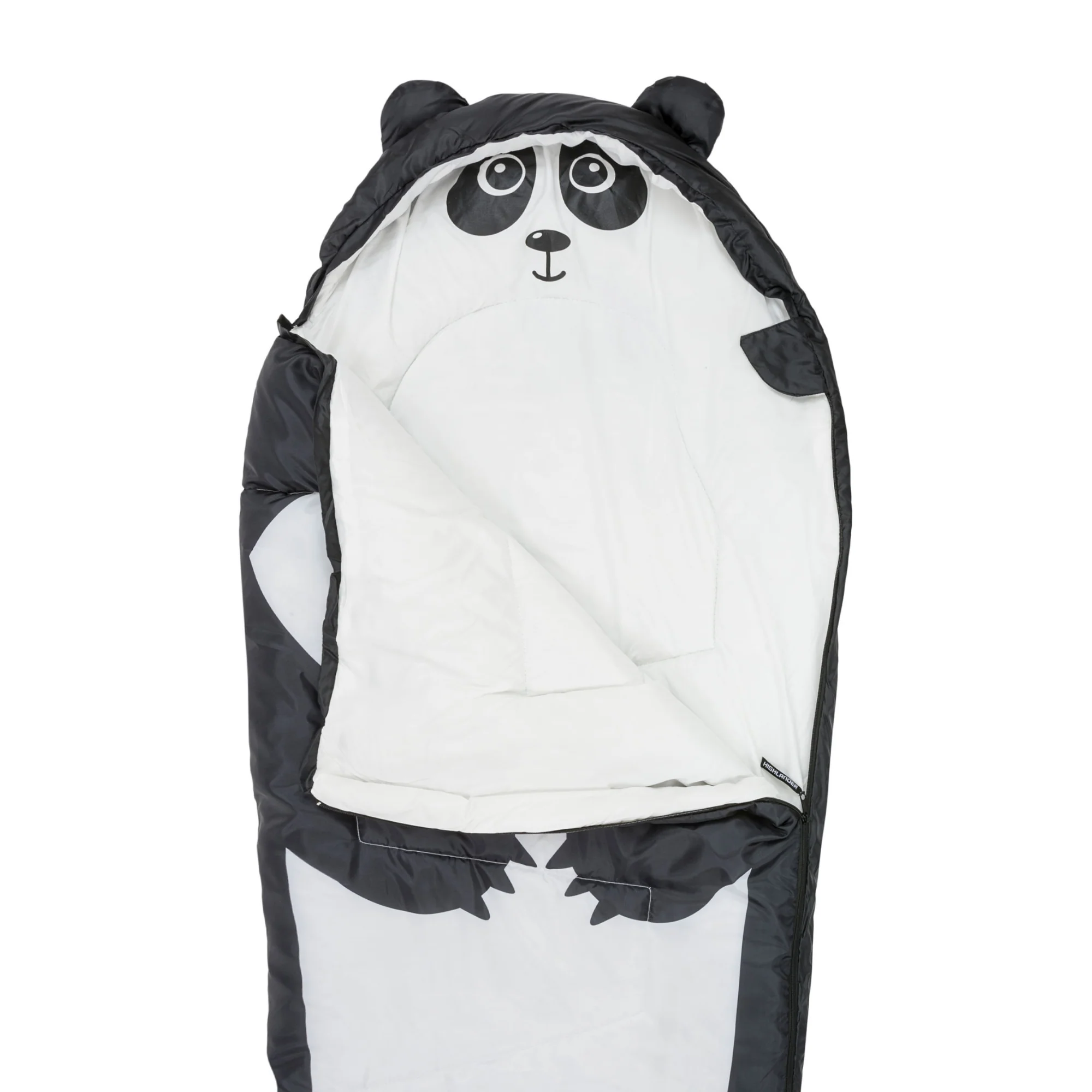 Highlander Kids Creature 4°C/6°C Sleeping Bag - Mummy Shape (Black) - Image 4