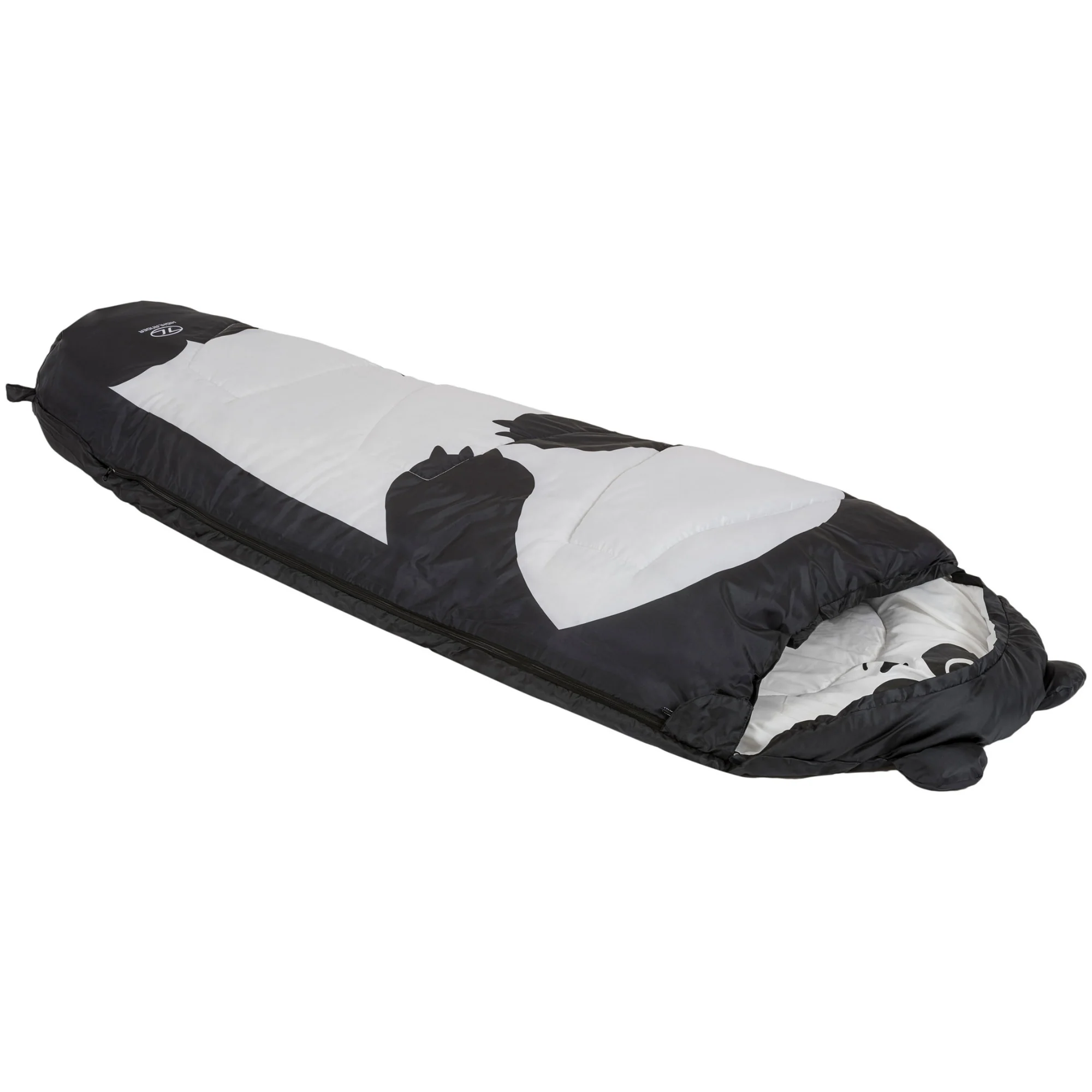 Highlander Kids Creature 4°C/6°C Sleeping Bag - Mummy Shape (Black) - Image 6