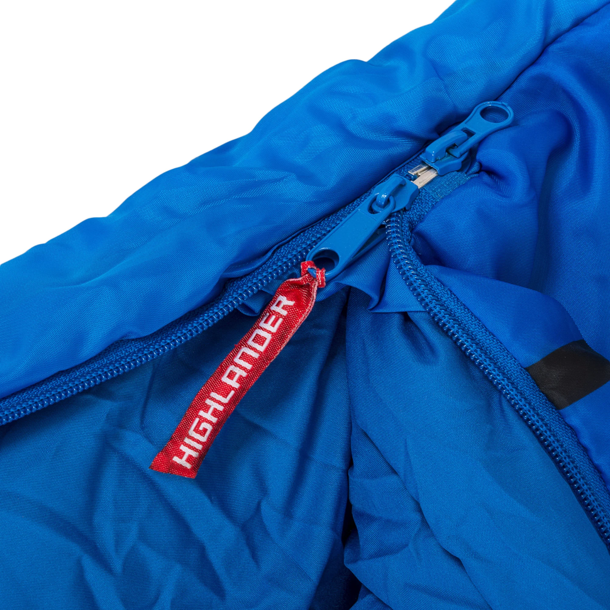 Highlander Kids Creature 4°C/6°C Sleeping Bag - Mummy Shape (Blue) - Image 5