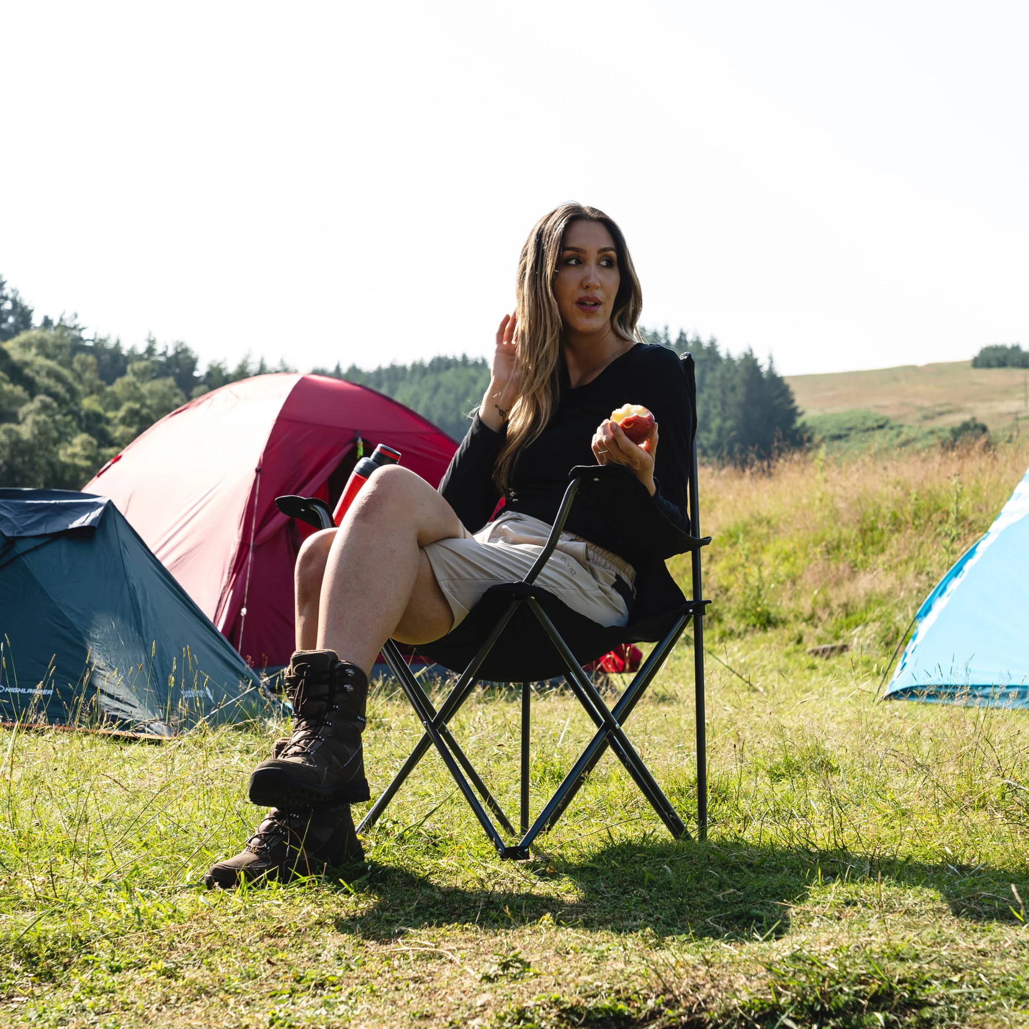 Highlander Edinburgh Camping Chair (Black) - Image 7