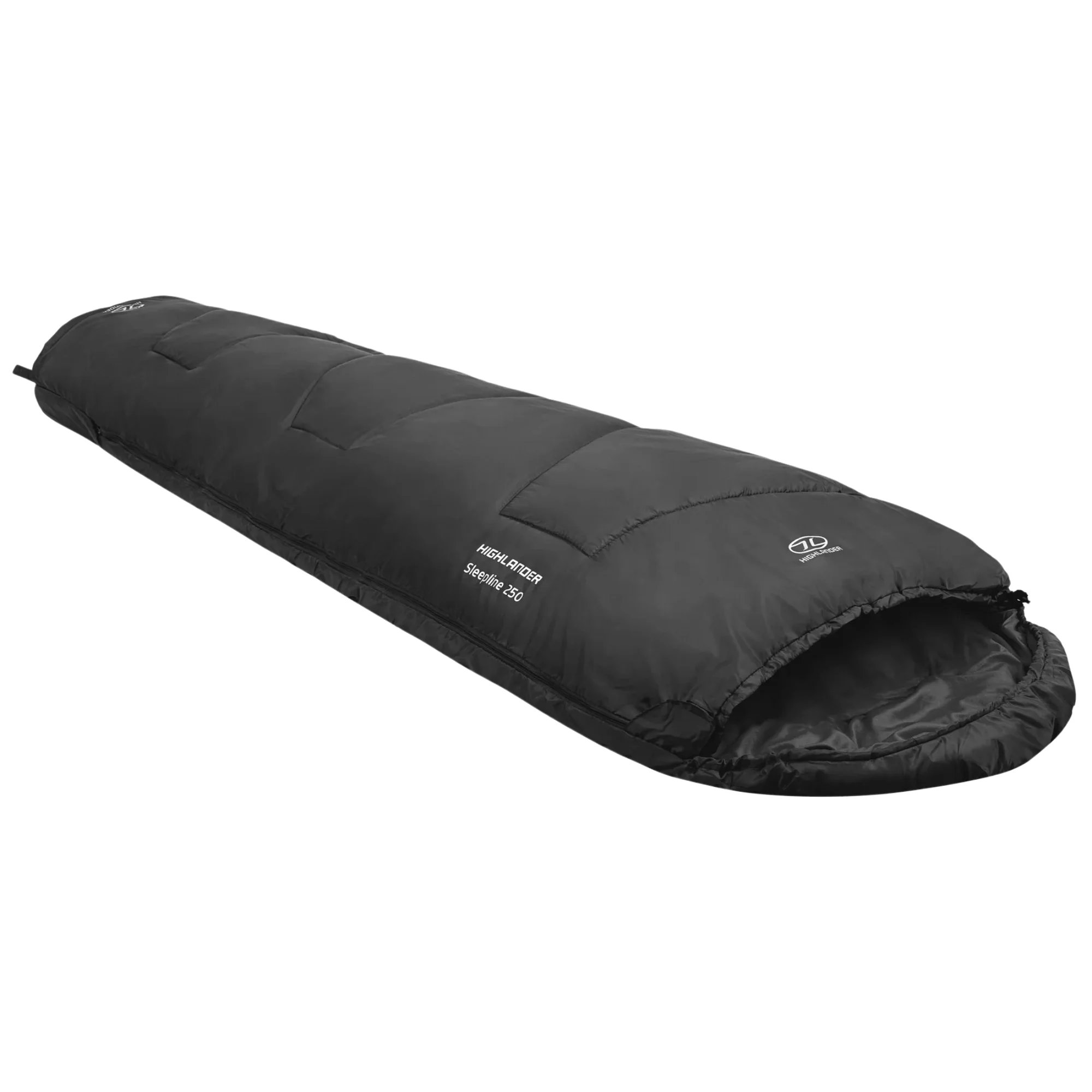 Highlander Sleepline 250 5ºC/8ºC Sleeping Bag - Mummy Shape (Charcoal) - Image 2