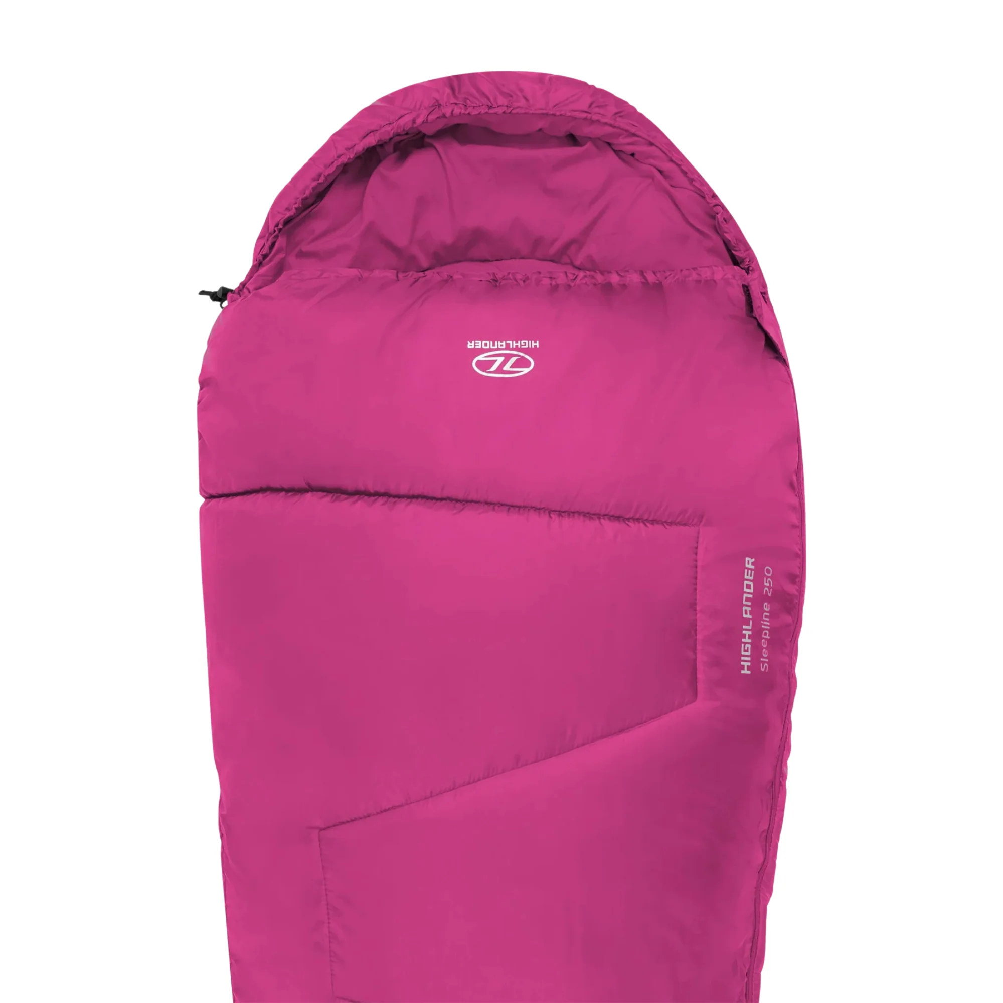 Highlander Sleepline 250 5ºC/8ºC Sleeping Bag - Mummy Shape (Pink)