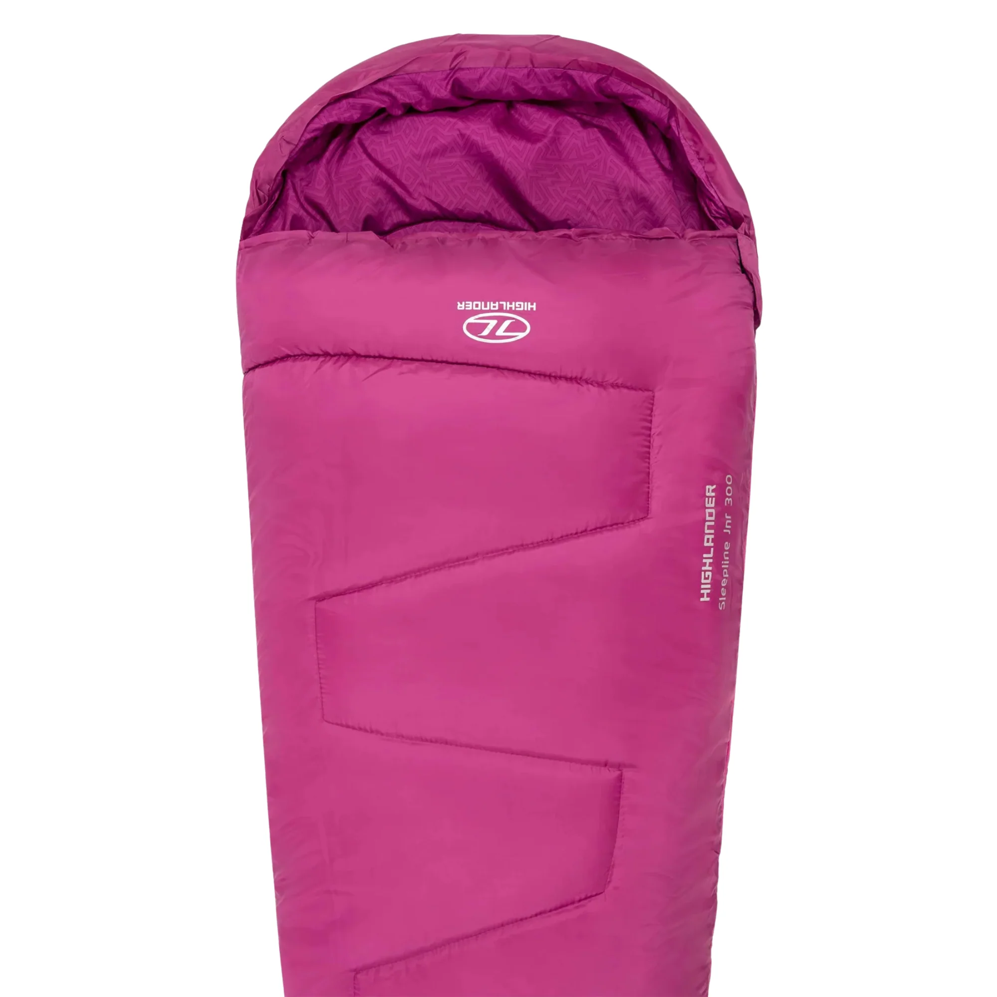 Highlander Kids Sleepline 300 4°C/6°C Sleeping Bag - Mummy Shape (Pink)