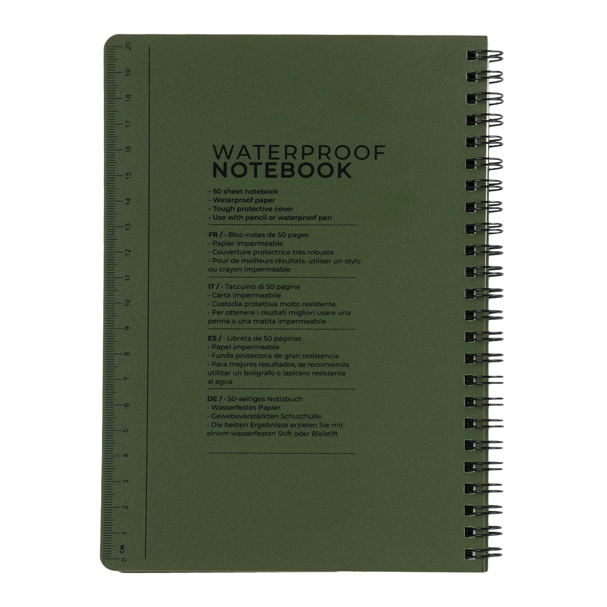 Highlander A5 Outdoor Waterproof Notebook (Olive) - Image 3