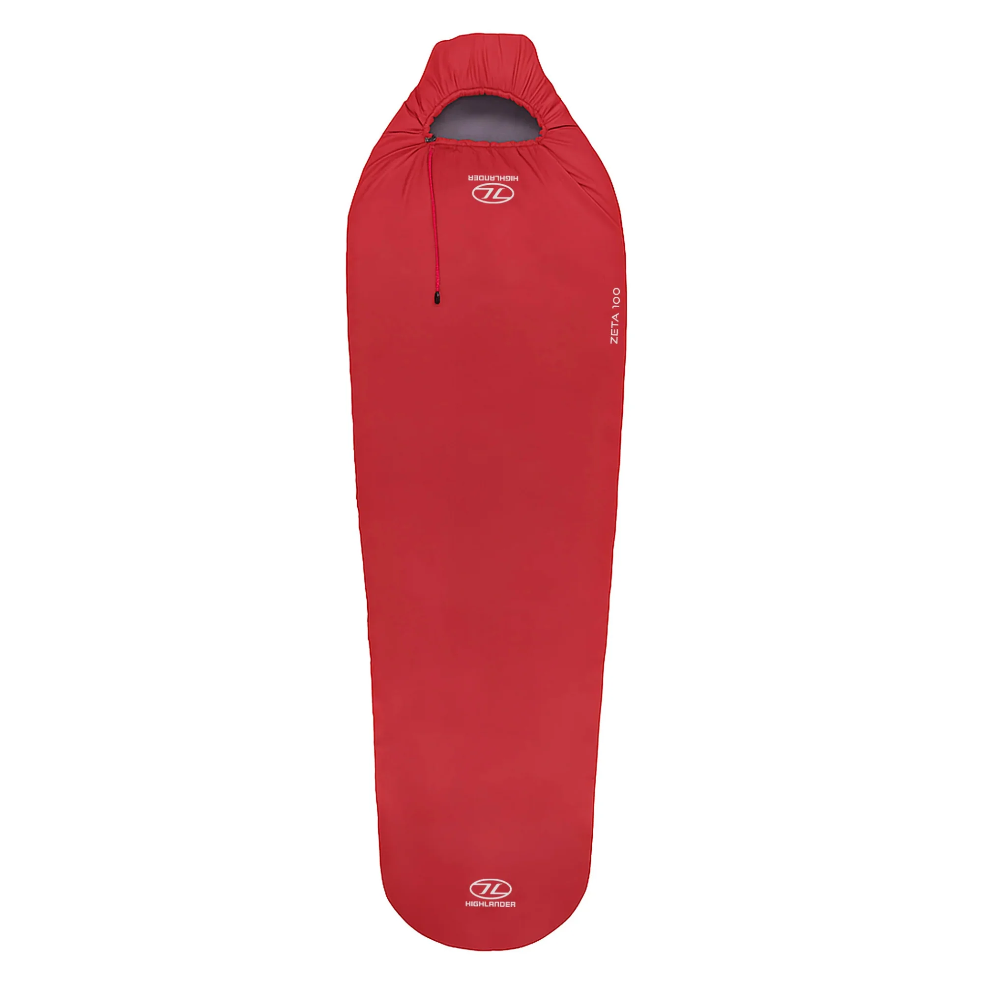 Highlander Zeta 100 10ºC/14ºC Sleeping Bag - Mummy Shape (Scarlet Red)
