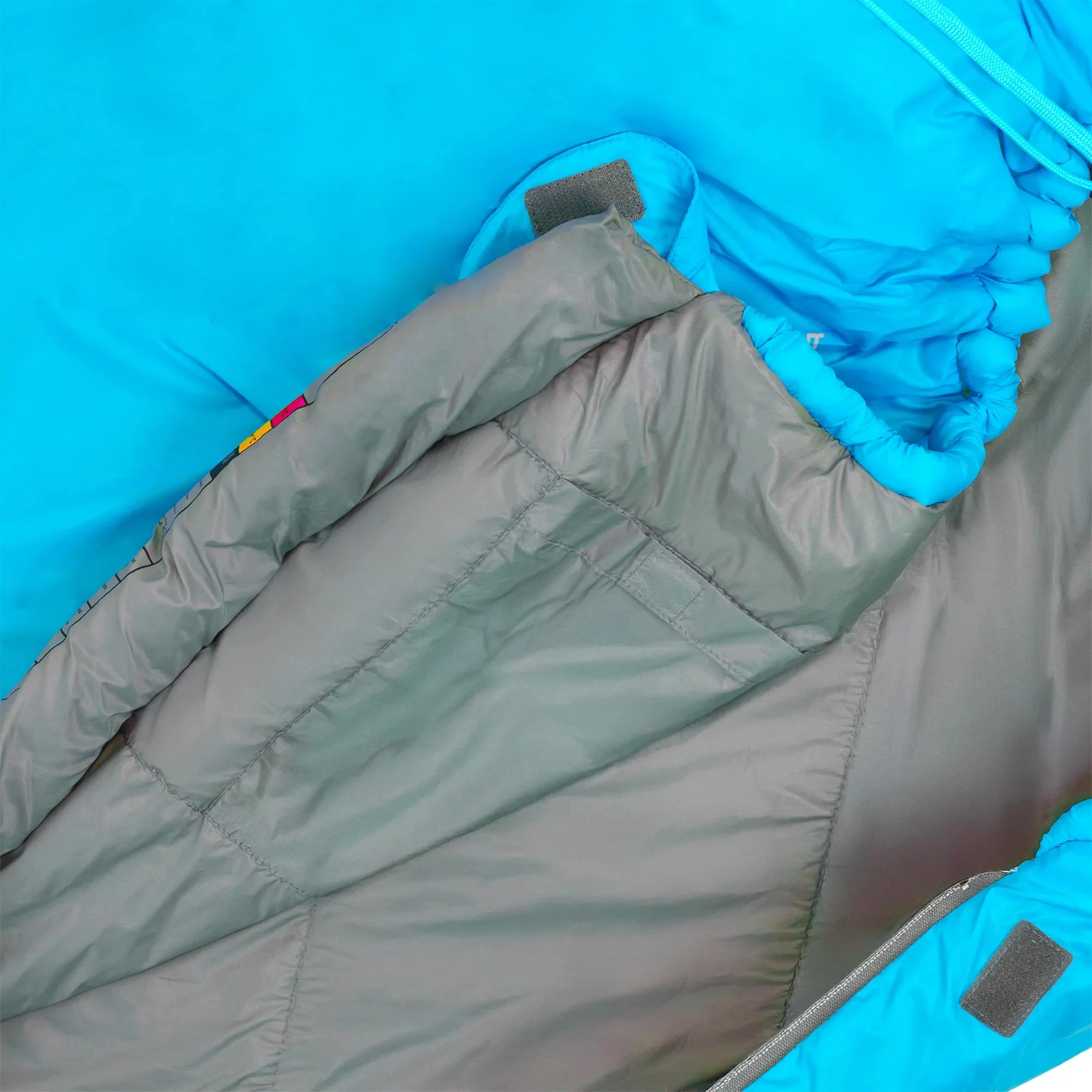 Highlander Zeta 150 5ºC/10ºC Sleeping Bag - Mummy Shape (Sky Blue) - Image 4