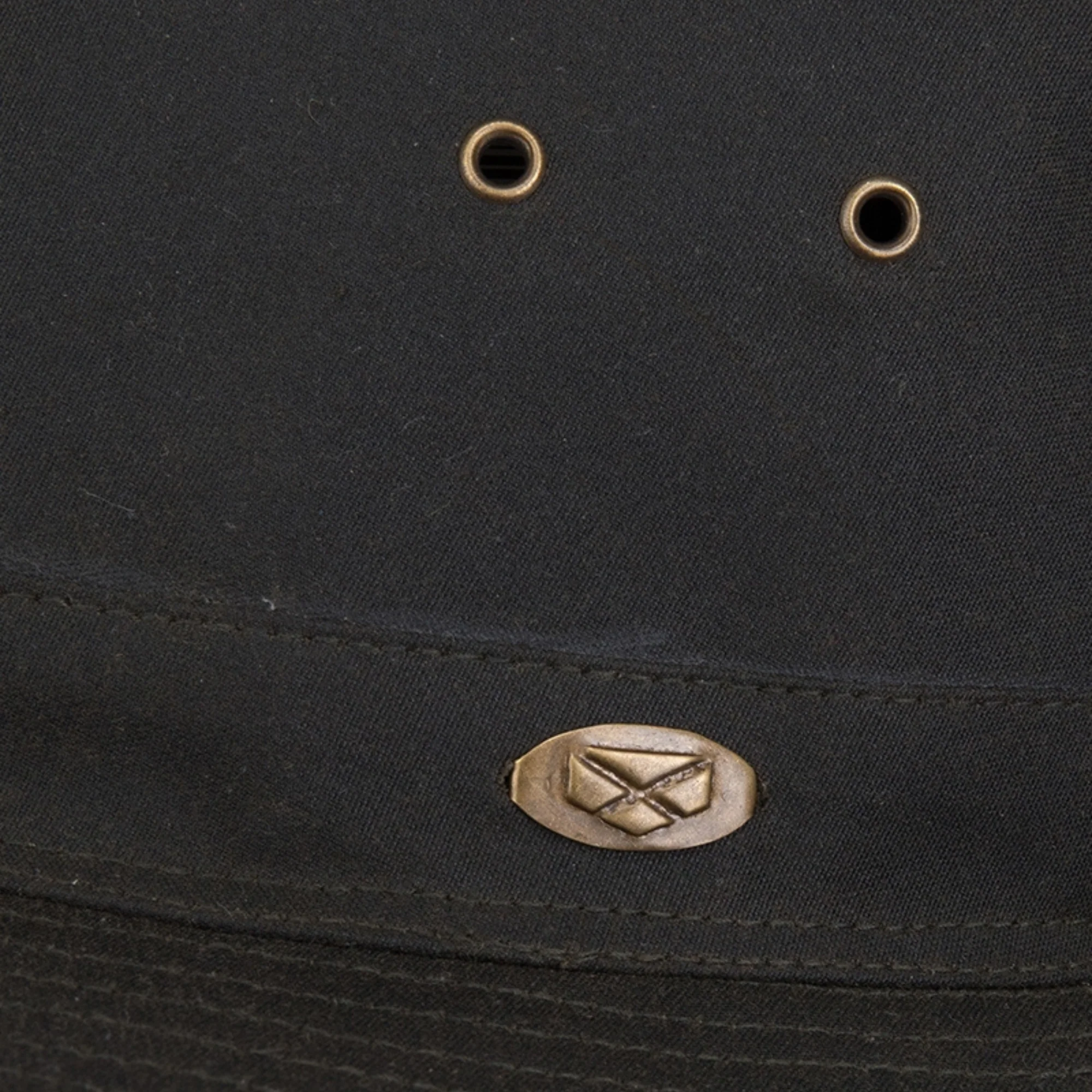 Hoggs of Fife Unisex Caledonia Waxed Brimmed Hat (Antique Olive) - Image 5
