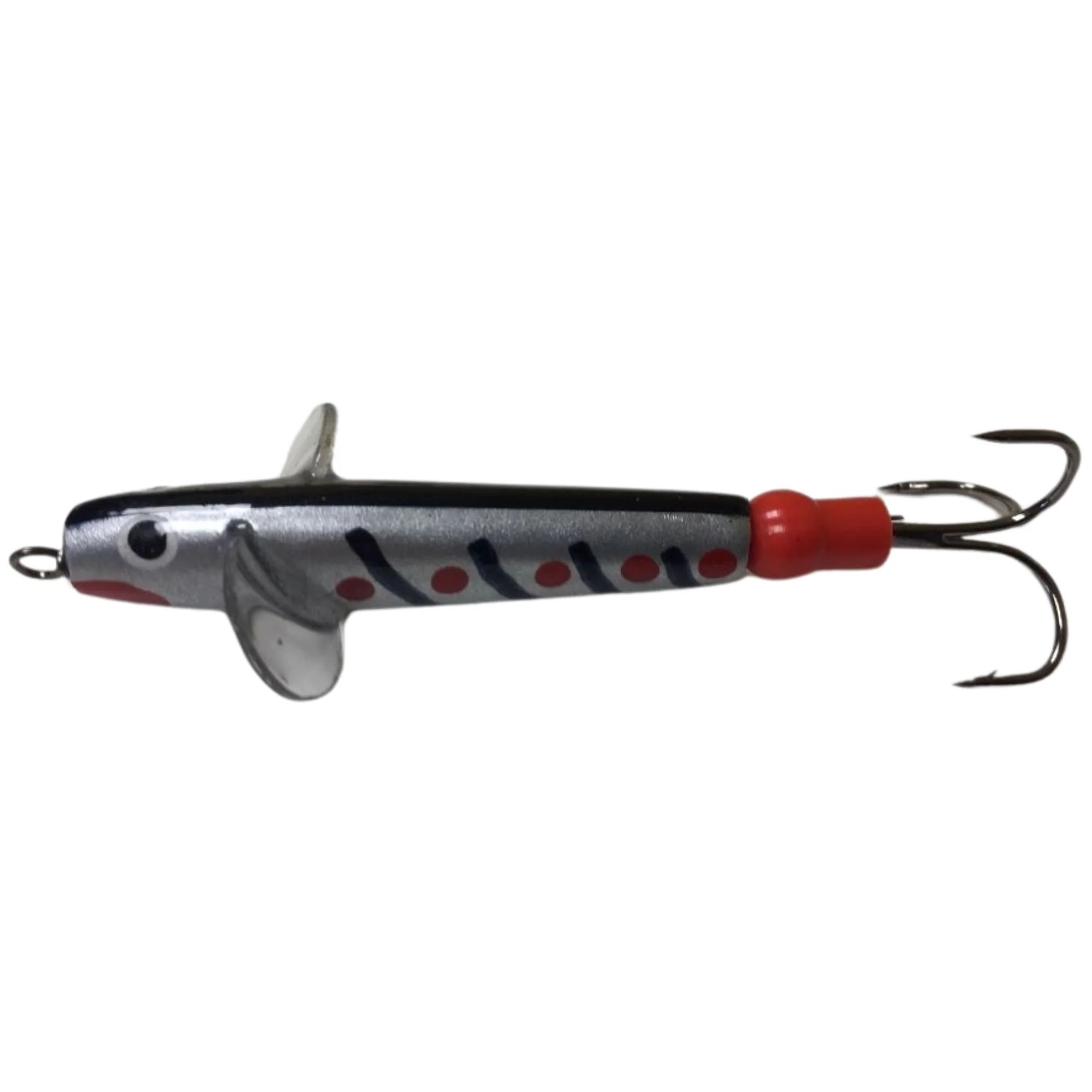The JC Bait Minnow Lure (Size: 2in)(Silver/Black Stripes) - Image 2