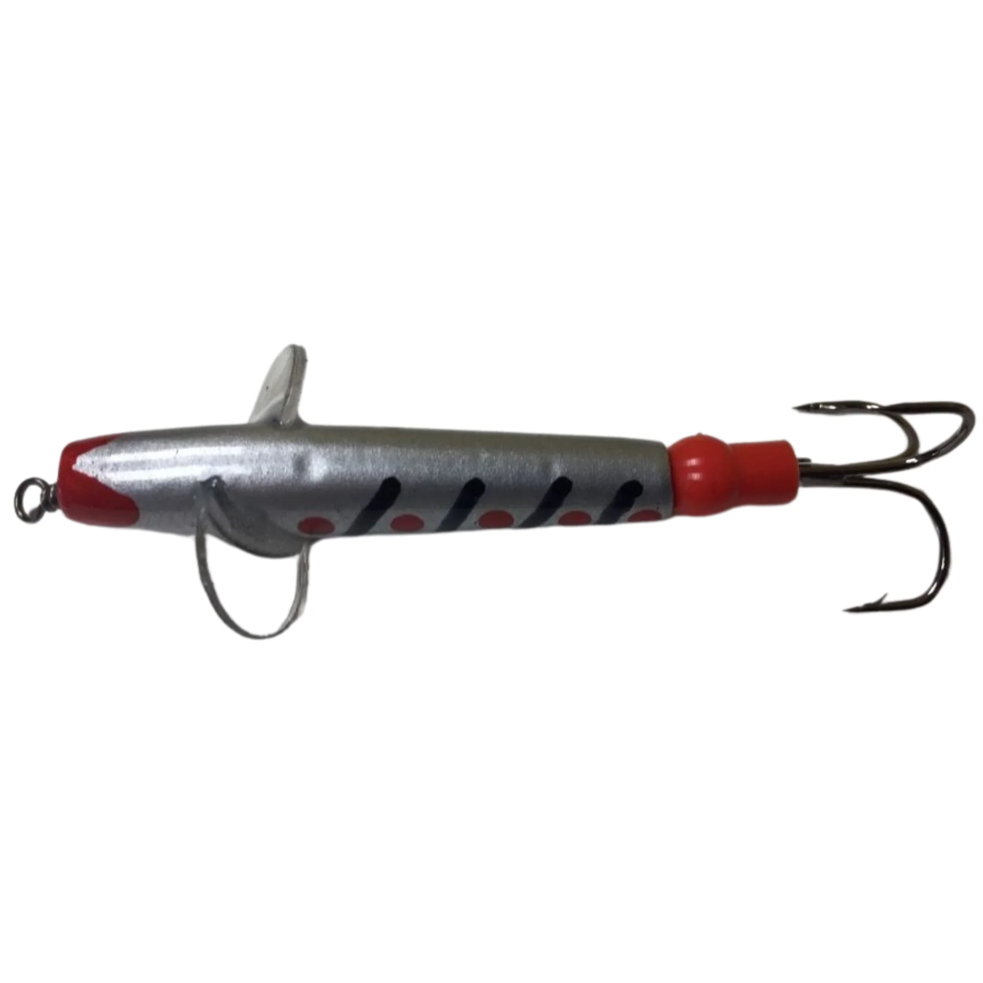 The JC Bait Minnow Lure (Size: 2in)(Silver/Black Stripes) - Image 3