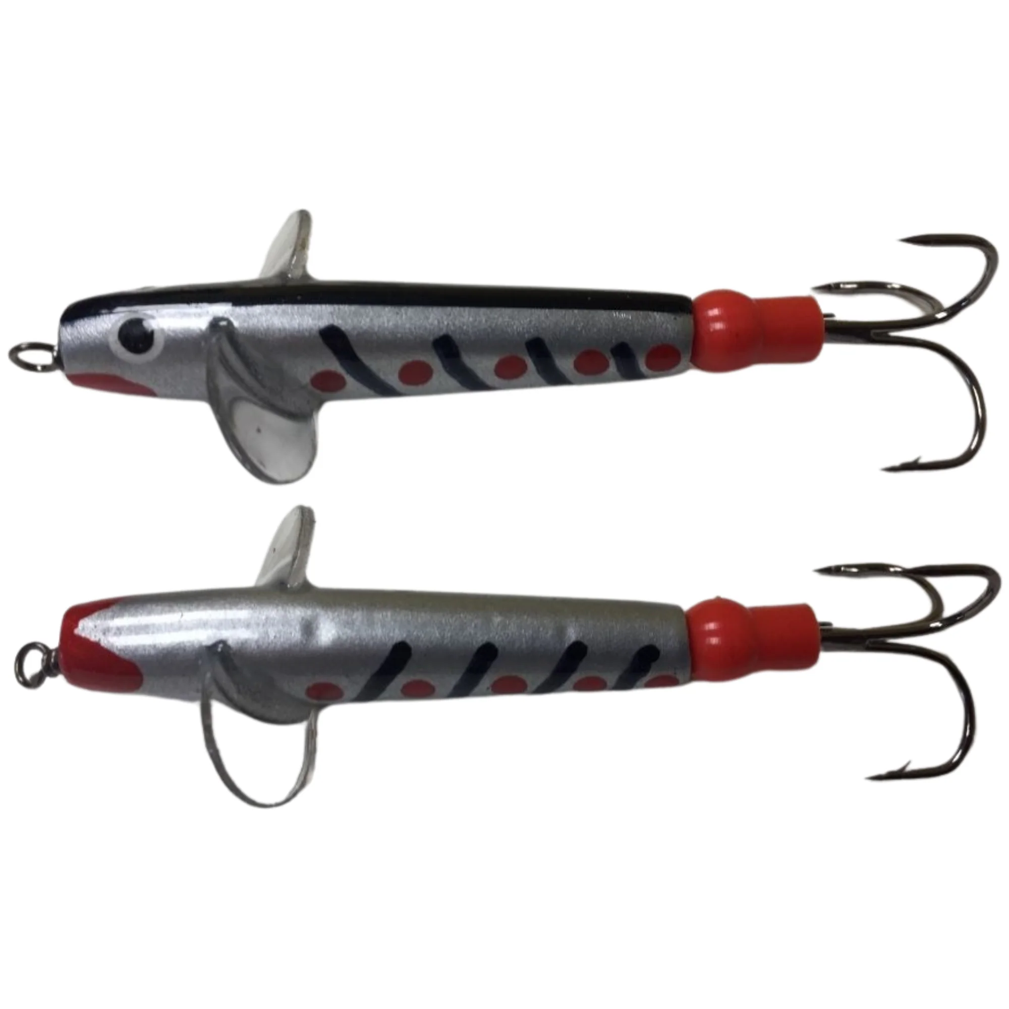 The JC Bait Minnow Lure (Size: 2in)(Silver/Black Stripes) - Image 4