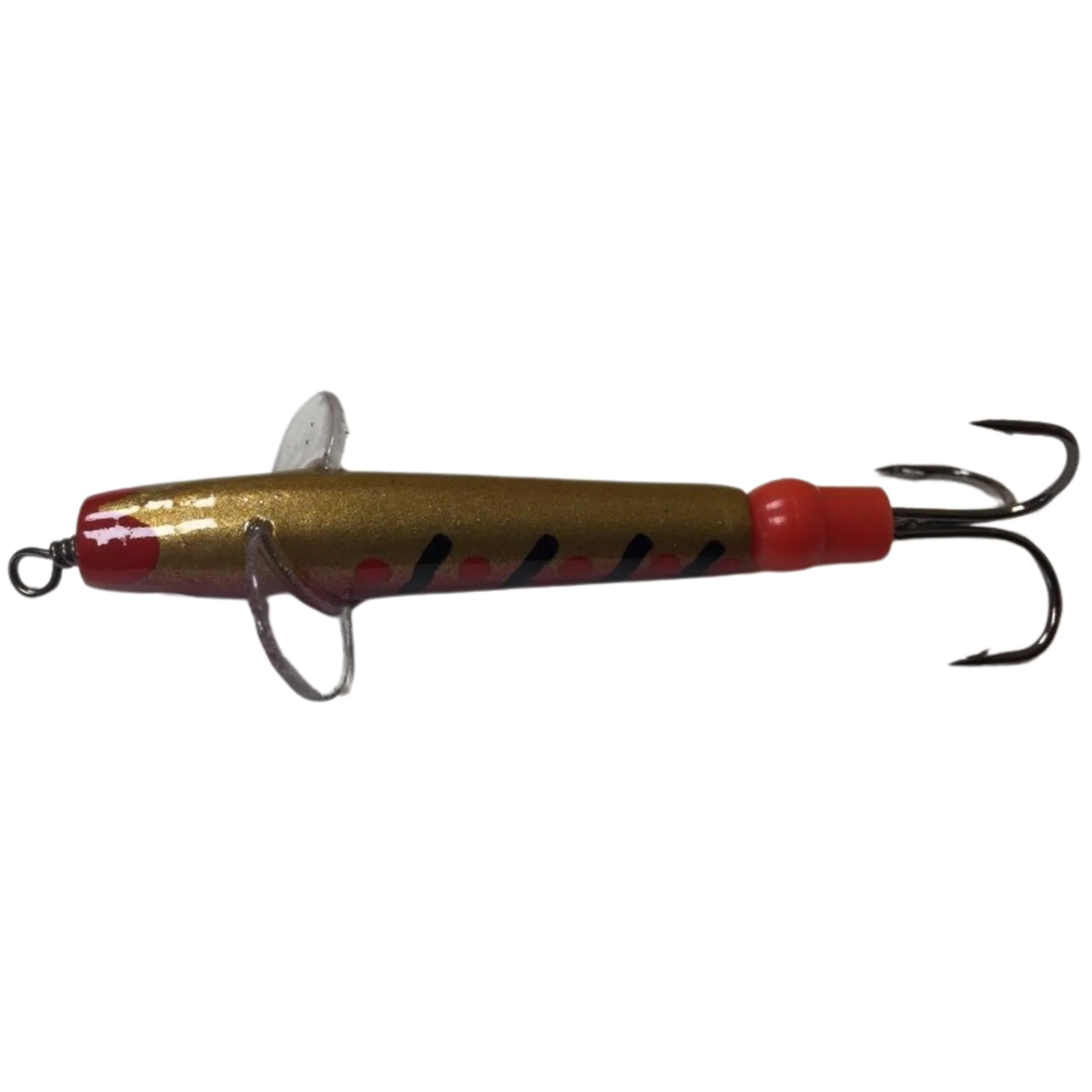 The JC Bait Minnow Lure (Size: 2in)(Red/Gold) - Image 3