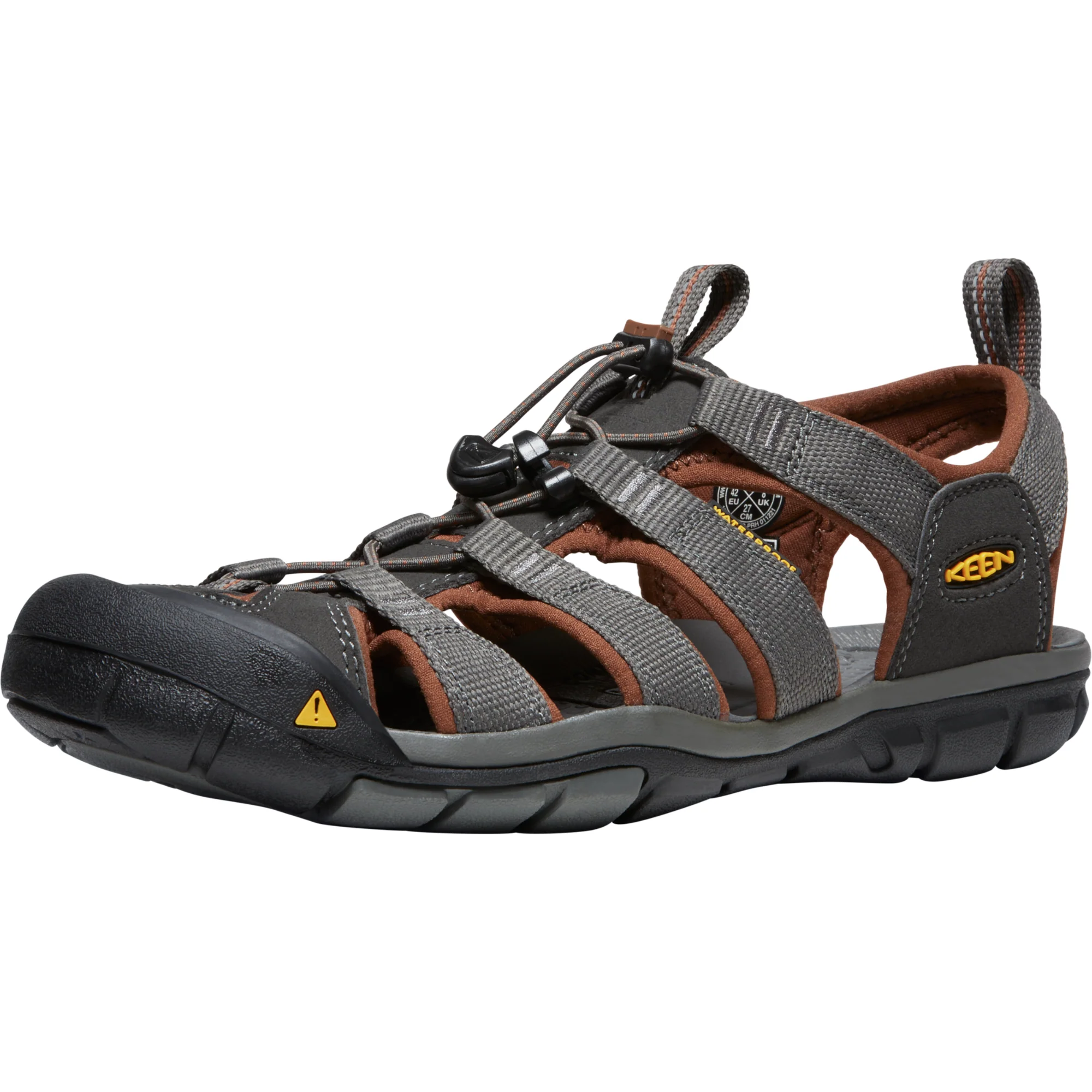 Keen Men's Clearwater CNX Closed Toe Sandals (Raven/Tortoise Shell) - Image 2