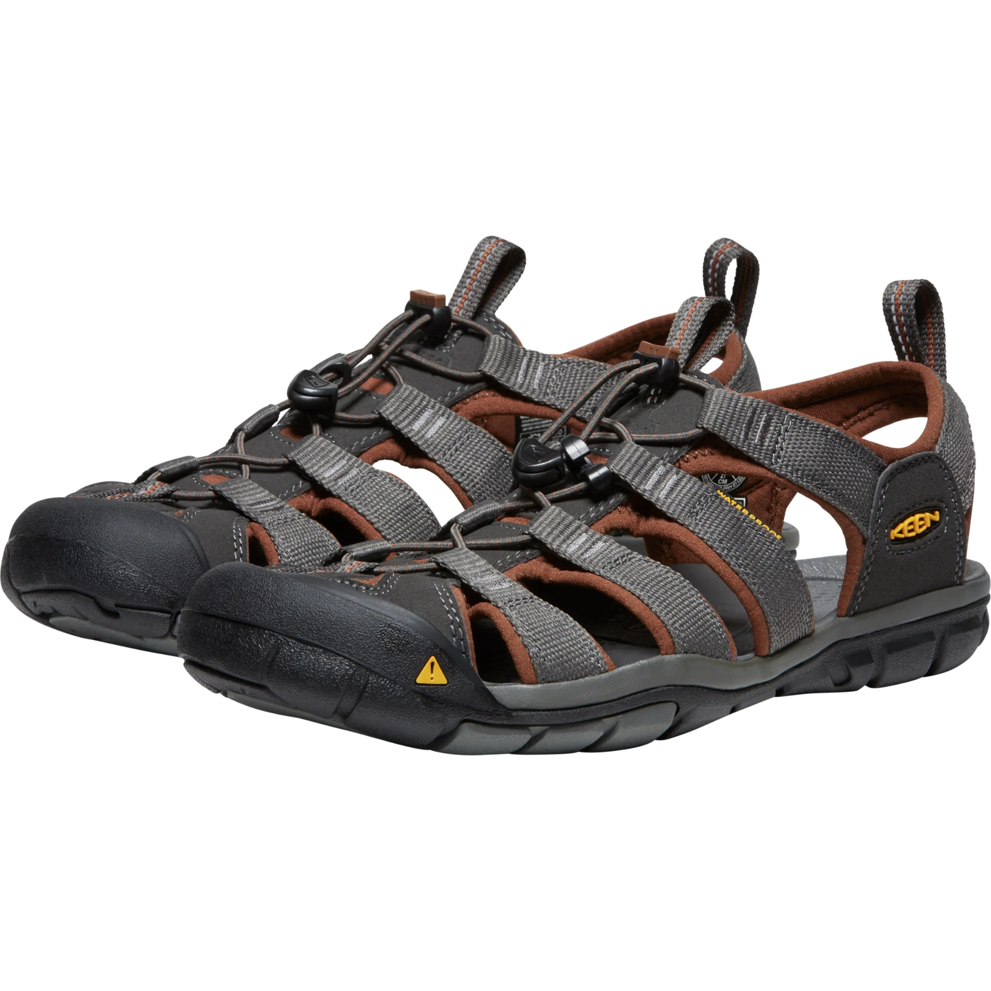 Keen Men's Clearwater CNX Closed Toe Sandals (Raven/Tortoise Shell) - Image 5