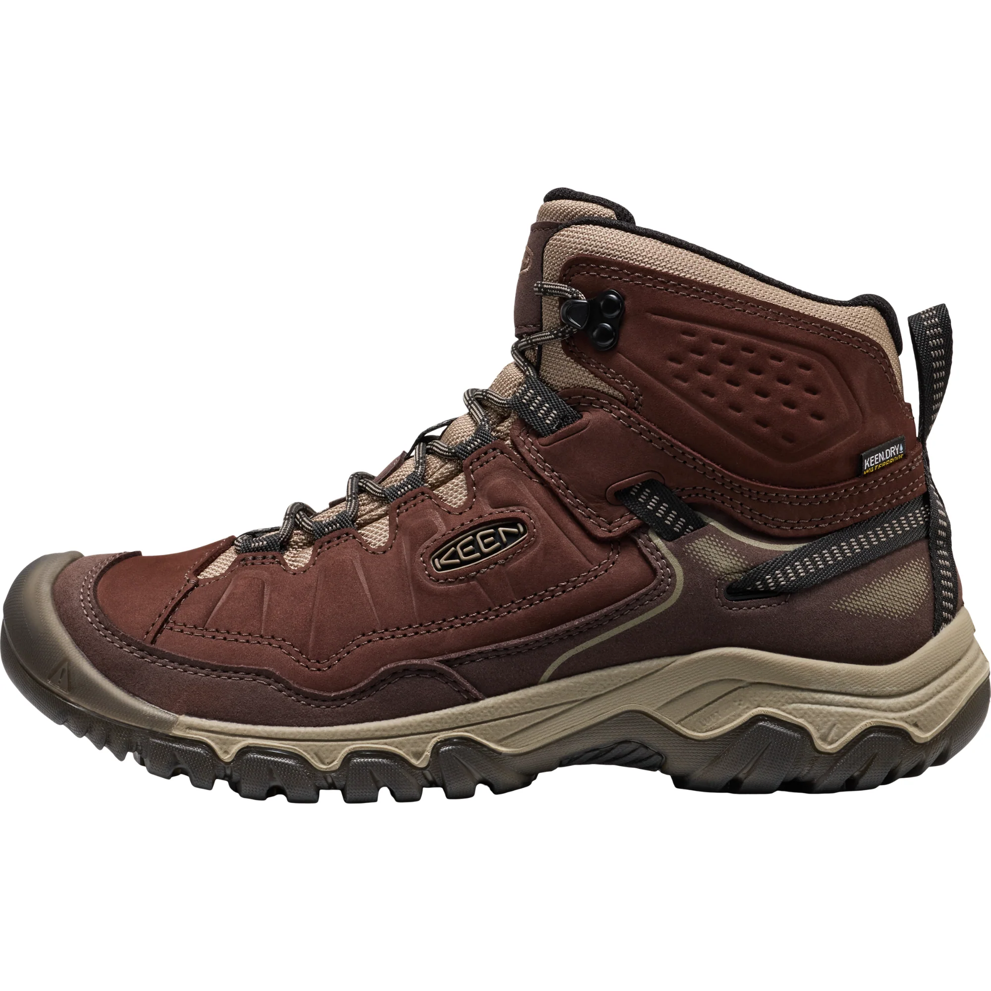Keen Men's Targhee IV Waterproof Mid Trail Boots (Java/Brindle) - Image 2