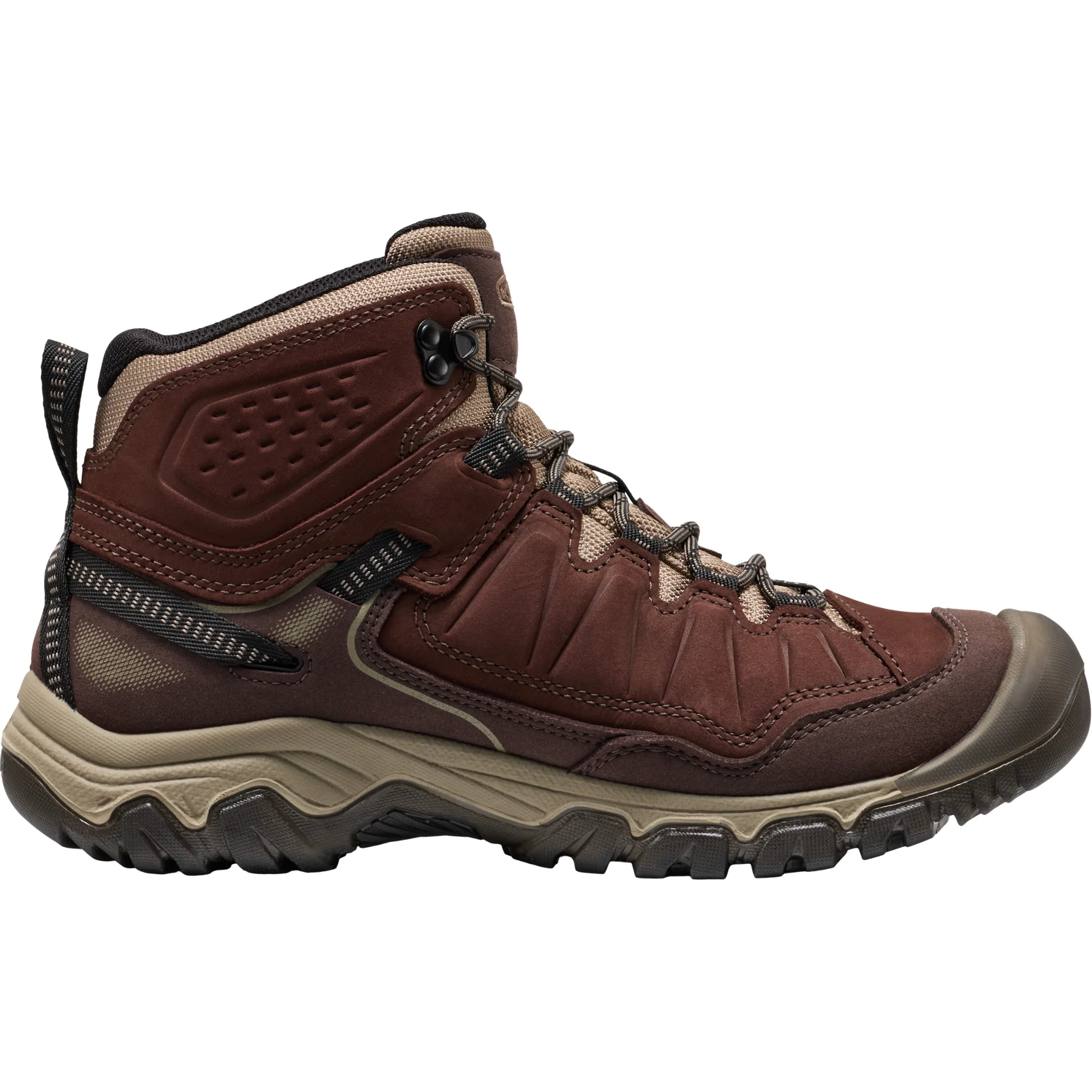 Keen Men's Targhee IV Waterproof Mid Trail Boots (Java/Brindle) - Image 3