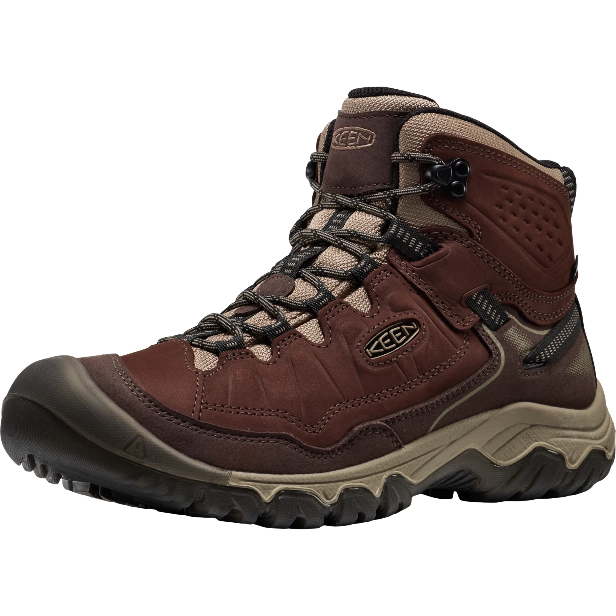 Keen Men's Targhee IV Waterproof Mid Trail Boots (Java/Brindle) - Image 5