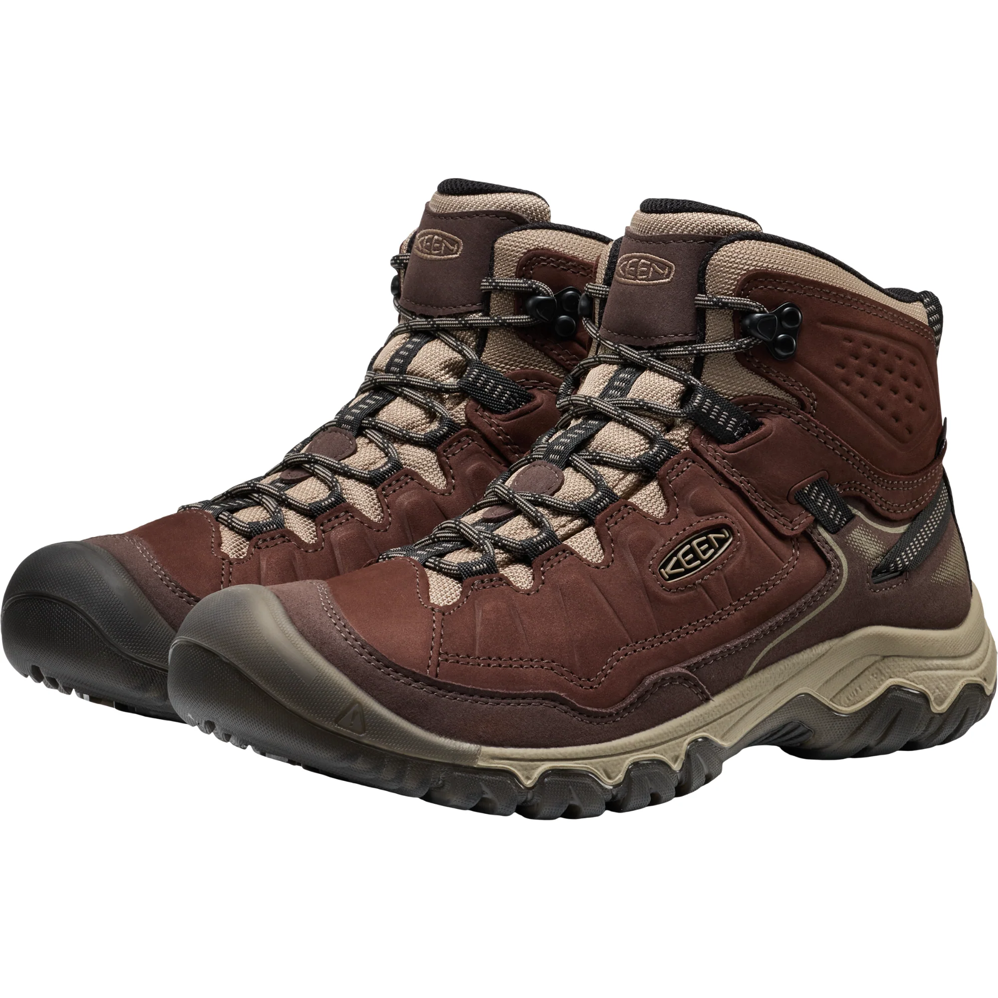 Keen Men's Targhee IV Waterproof Mid Trail Boots (Java/Brindle) - Image 9