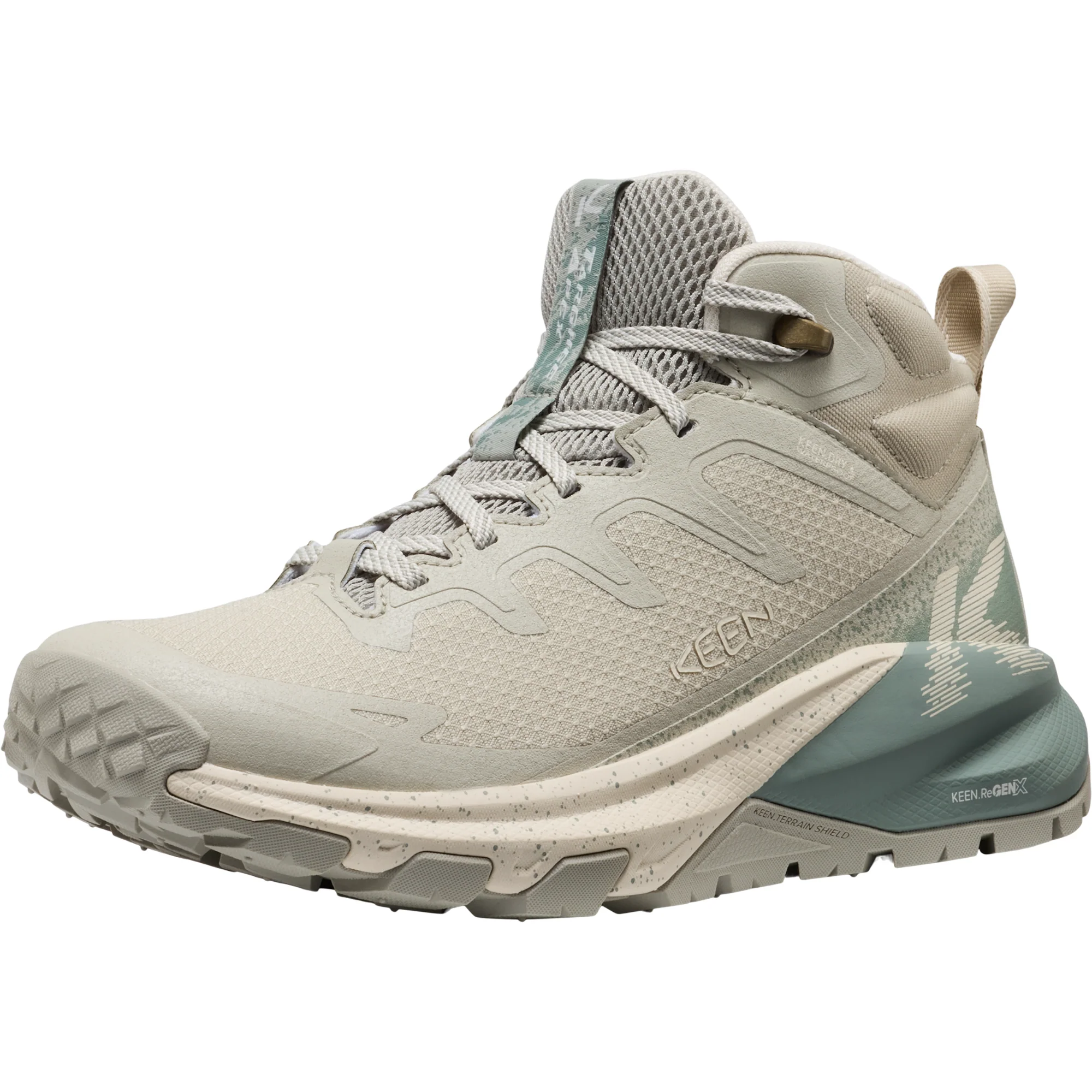 Keen Women's Targhee Apex Waterproof Mid Trail Boots (Abbey Stone/Birch) - Image 5