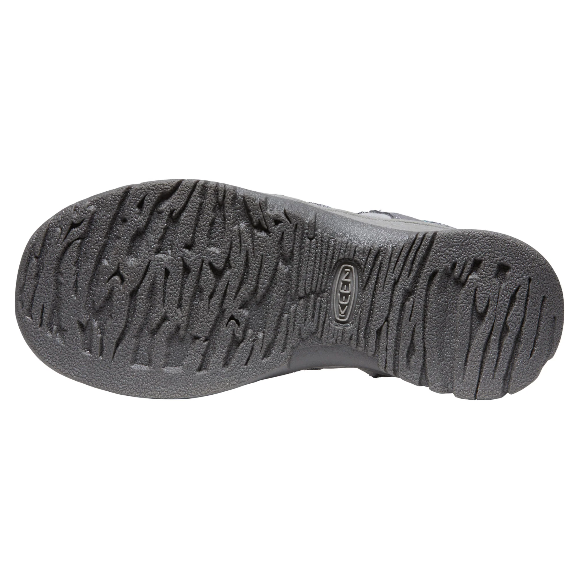 Keen Women's Whisper Closed Toe Sandals (Medium Grey/Peacock Green) - Image 4