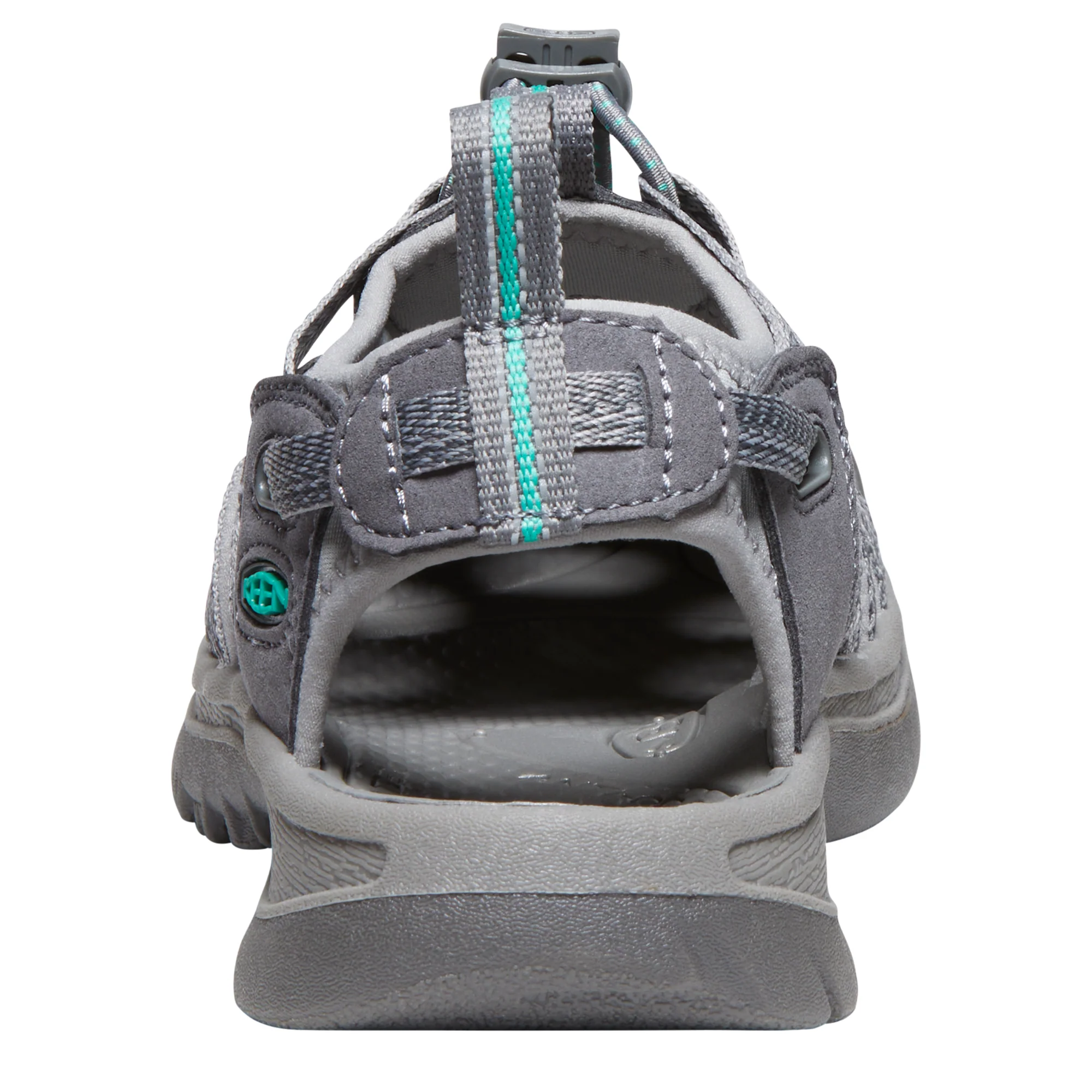 Keen Women's Whisper Closed Toe Sandals (Medium Grey/Peacock Green) - Image 9