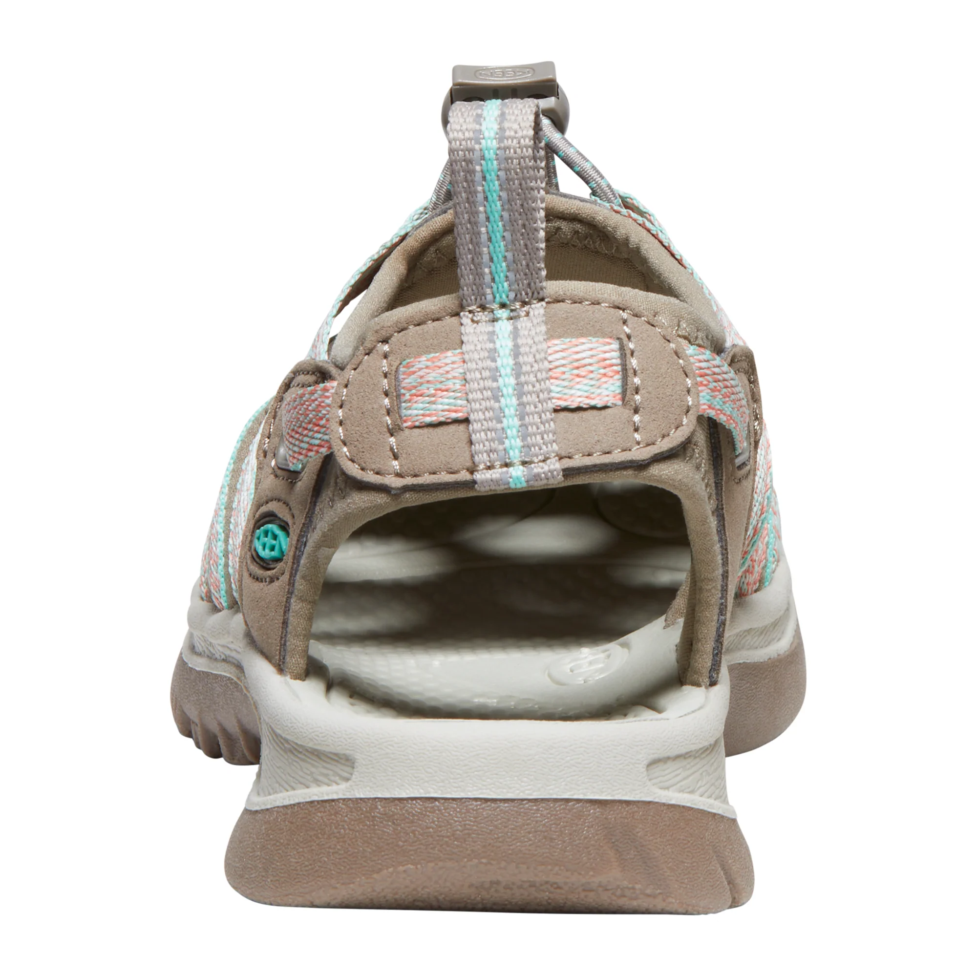 Keen Women's Whisper Closed Toe Sandals (Taupe/Coral) - Image 9