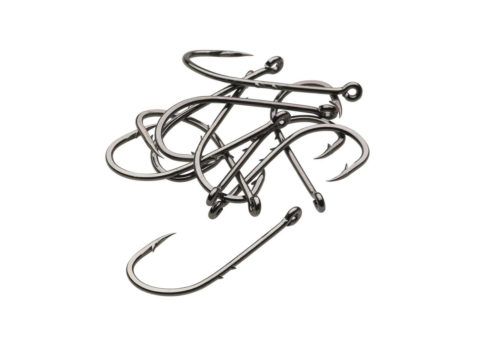 Kinetic Baitholder Single Hook (#1)(Black)(10 Pack)