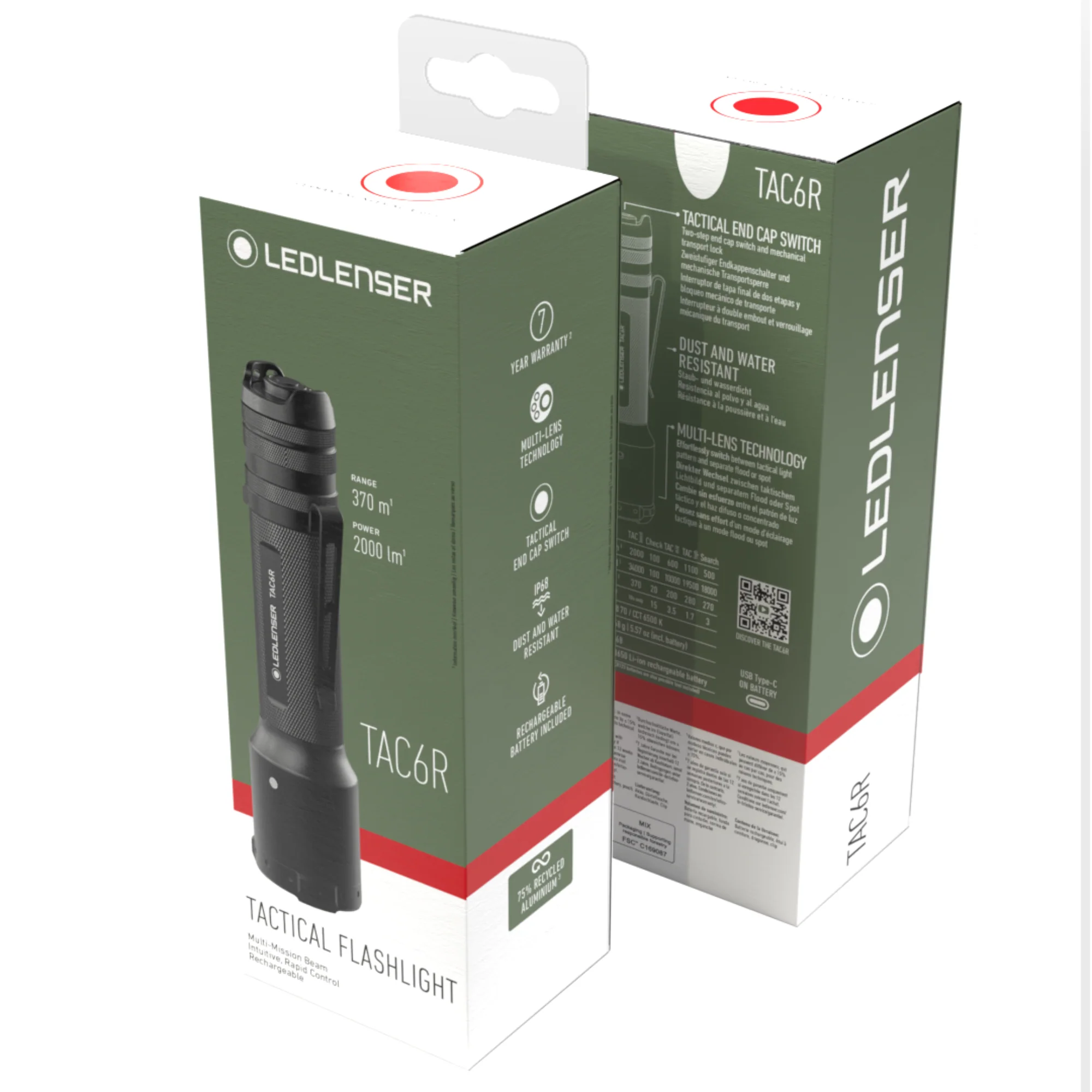 Ledlenser Tactical TAC6R Rechargeable Torch - Image 8