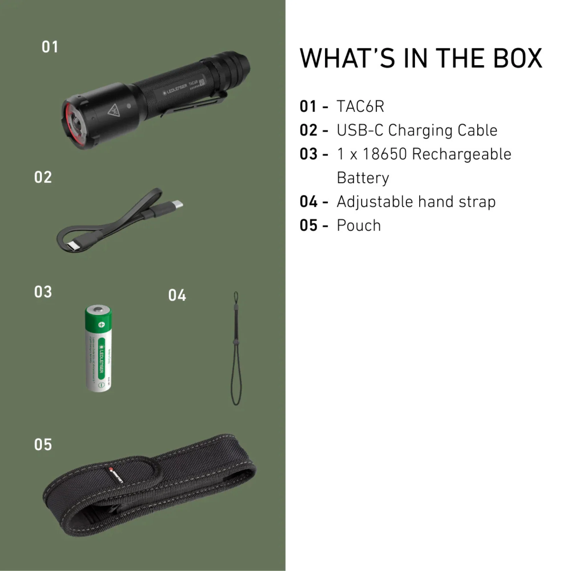 Ledlenser Tactical TAC6R Rechargeable Torch - Image 9