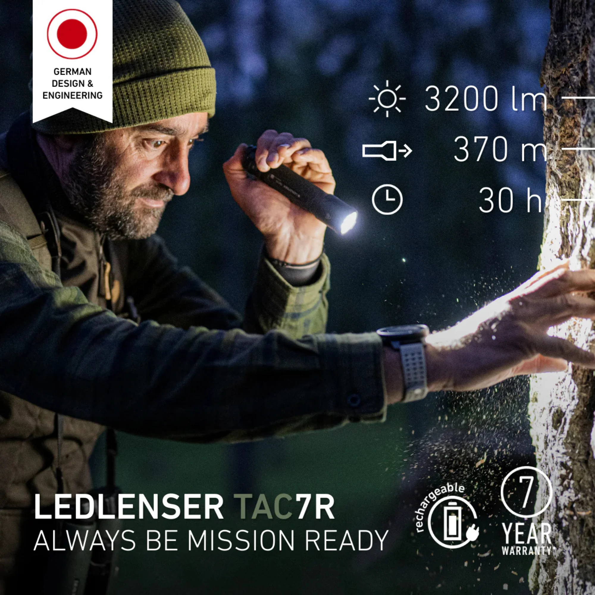 Ledlenser Tactical TAC7R Rechargeable Torch - Image 6