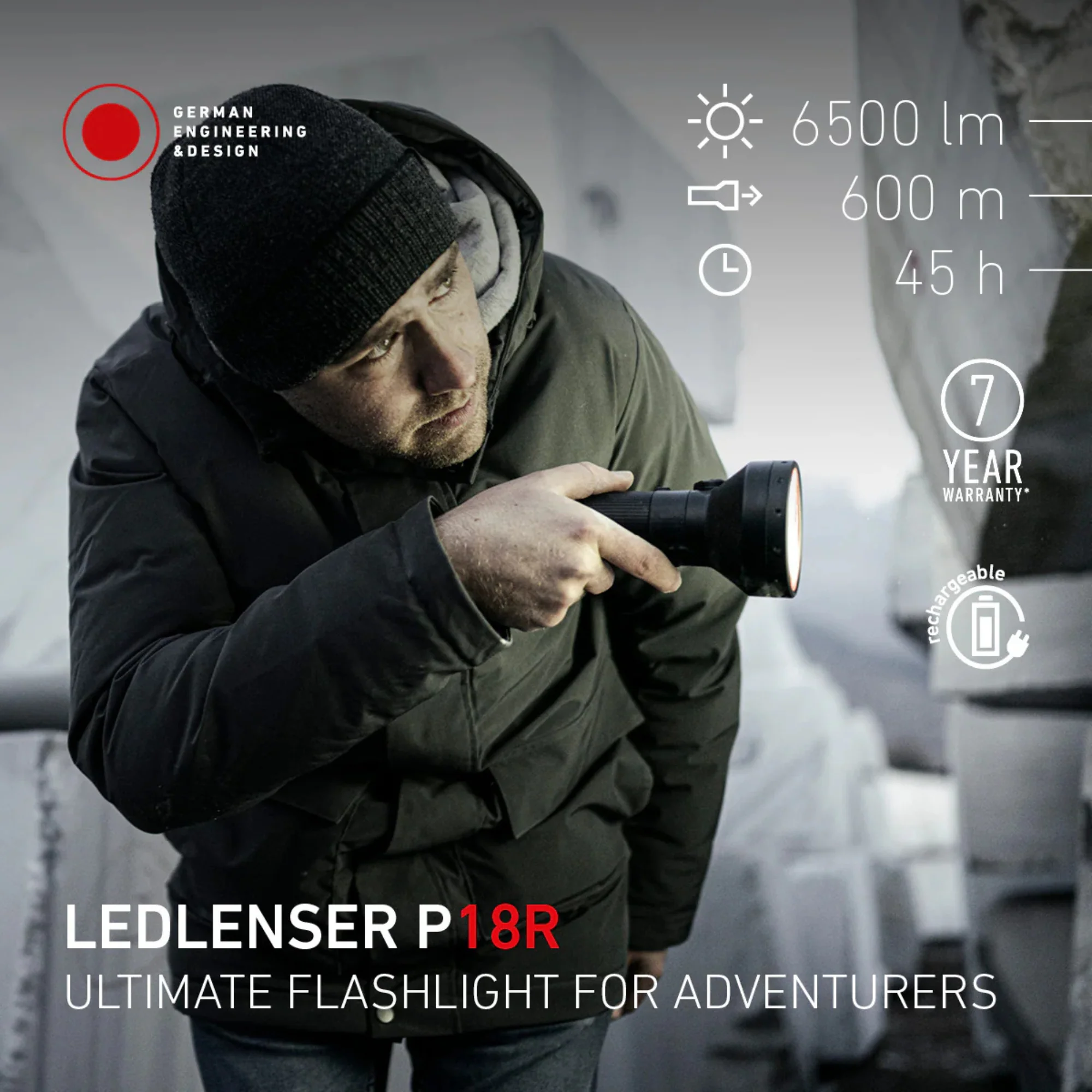 Ledlenser P18R Core Rechargeable Torch - Image 3