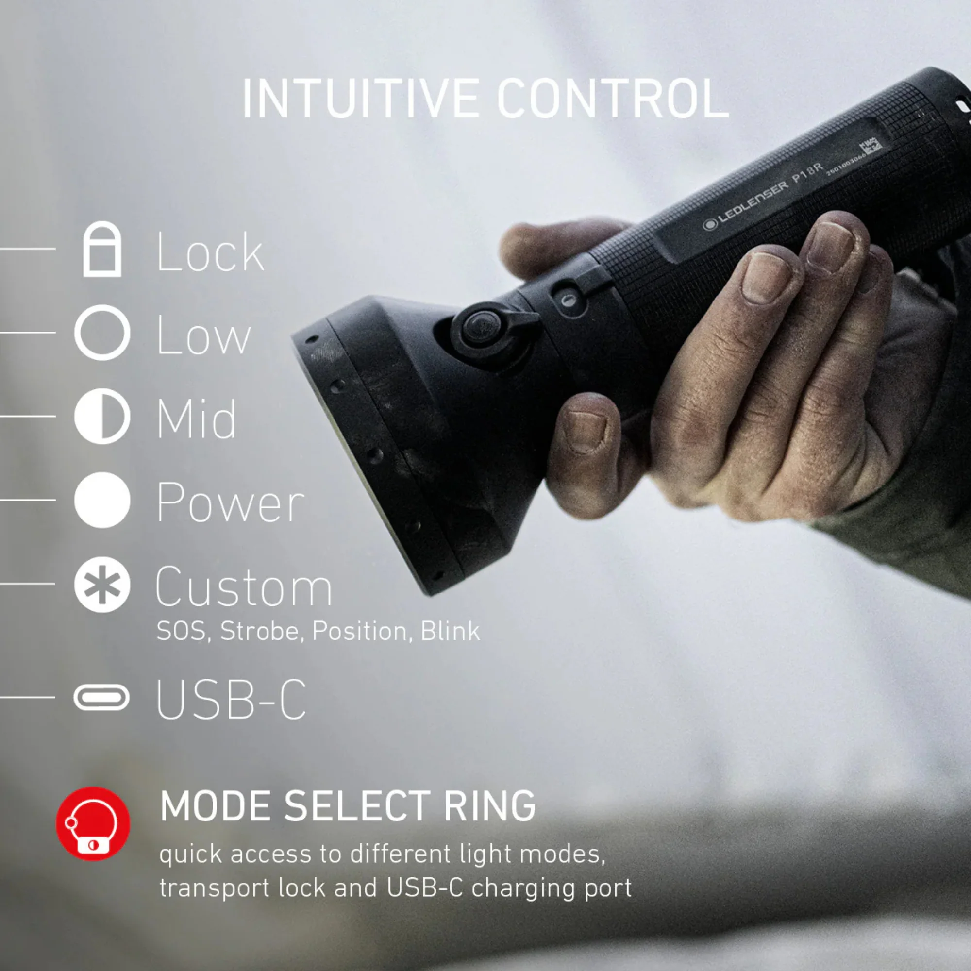 Ledlenser P18R Core Rechargeable Torch - Image 4
