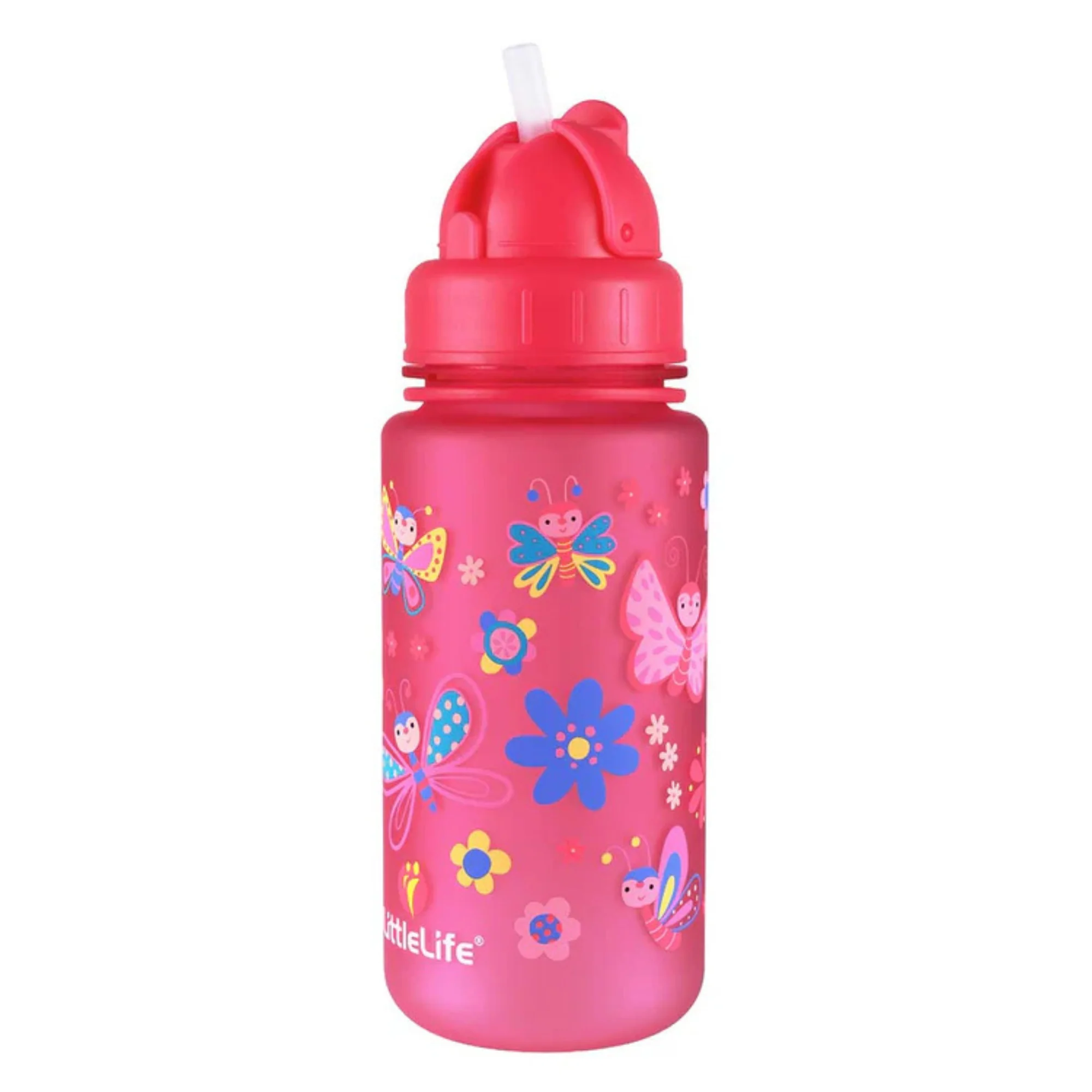 LittleLife Kids BPA Free 400ml Water Bottle (Butterfly) - Image 3