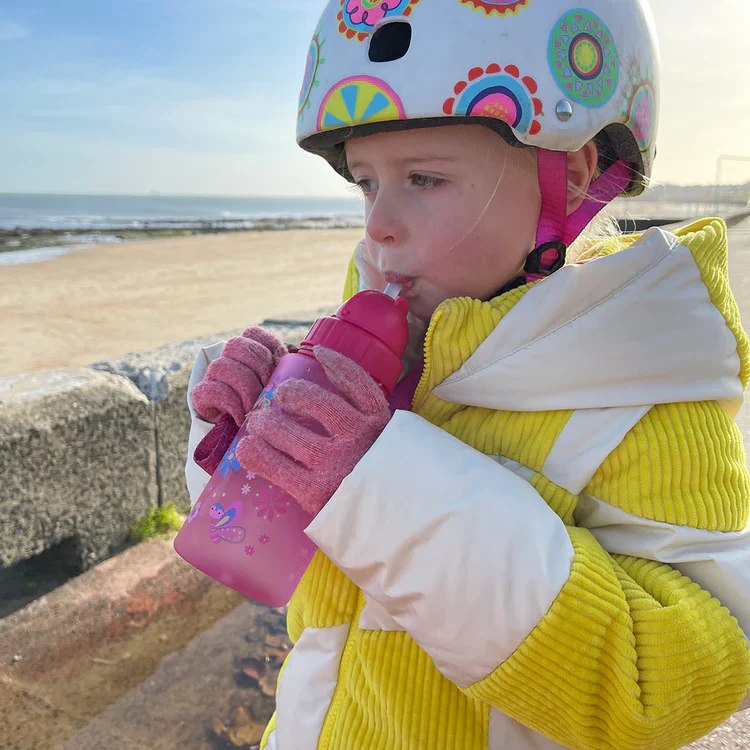 LittleLife Kids BPA Free 400ml Water Bottle (Butterfly) - Image 5