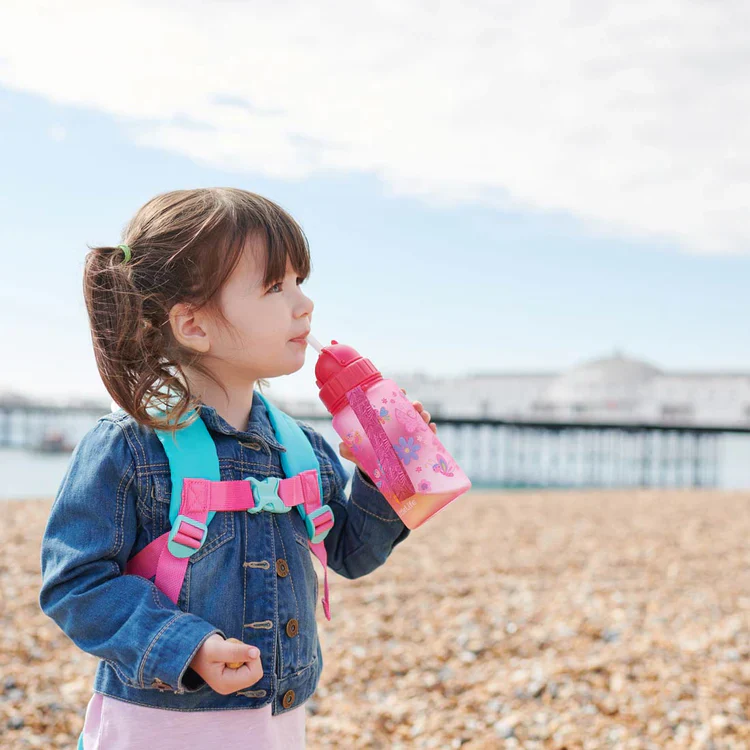 LittleLife Kids BPA Free 400ml Water Bottle (Butterfly) - Image 6