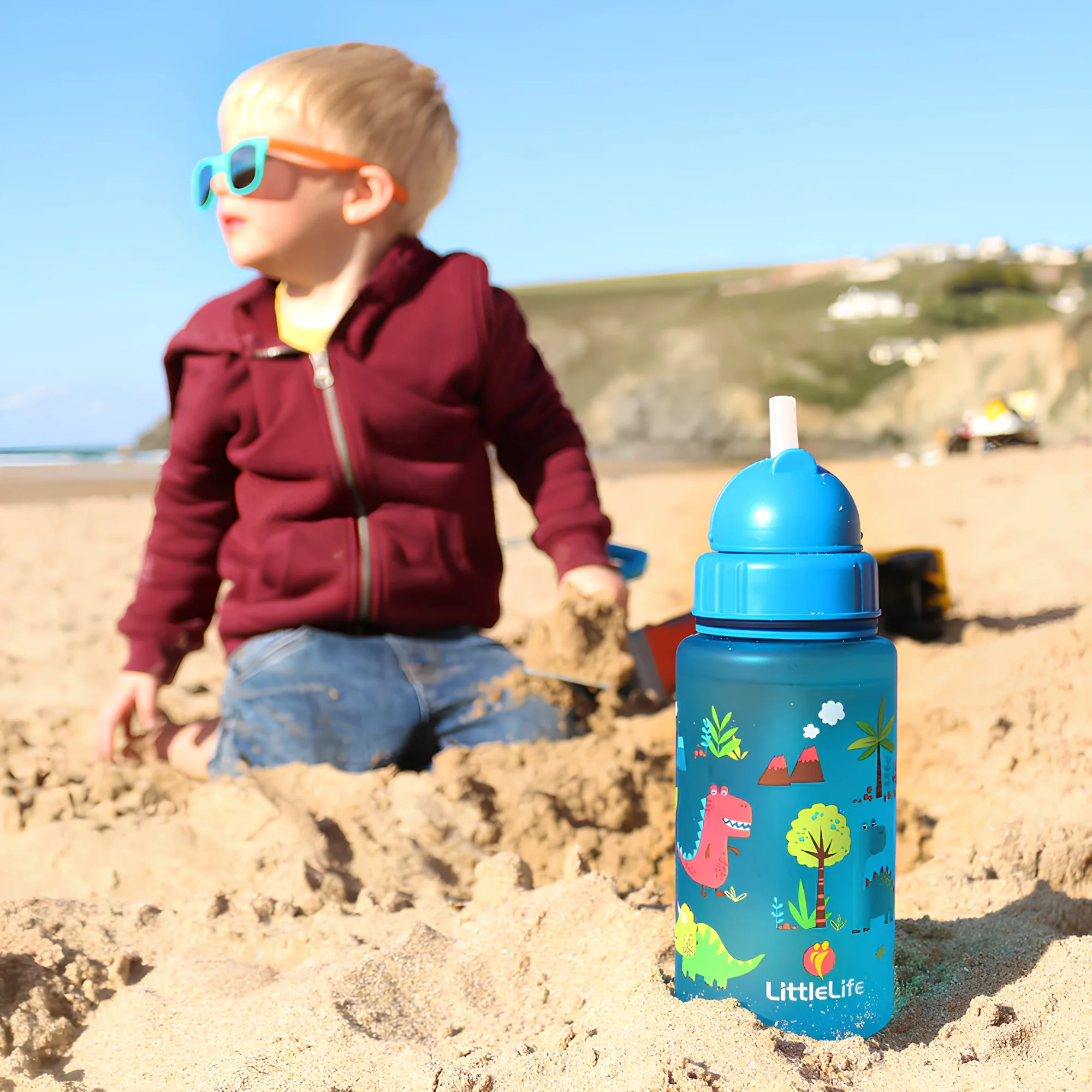 LittleLife Kids BPA Free 400ml Water Bottle (Dinosaur) - Image 10