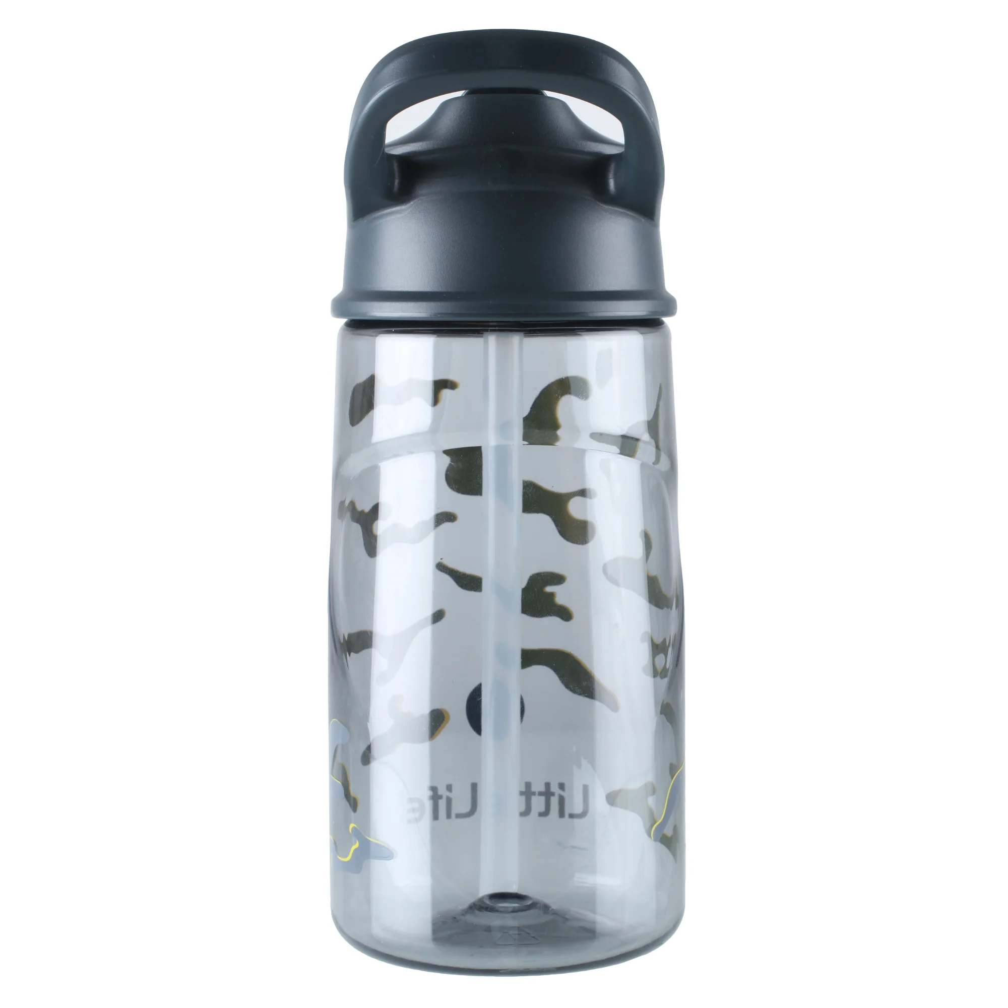 LittleLife Kids Flip-Top BPA Free 550ml Water Bottle (Camo) - Image 5