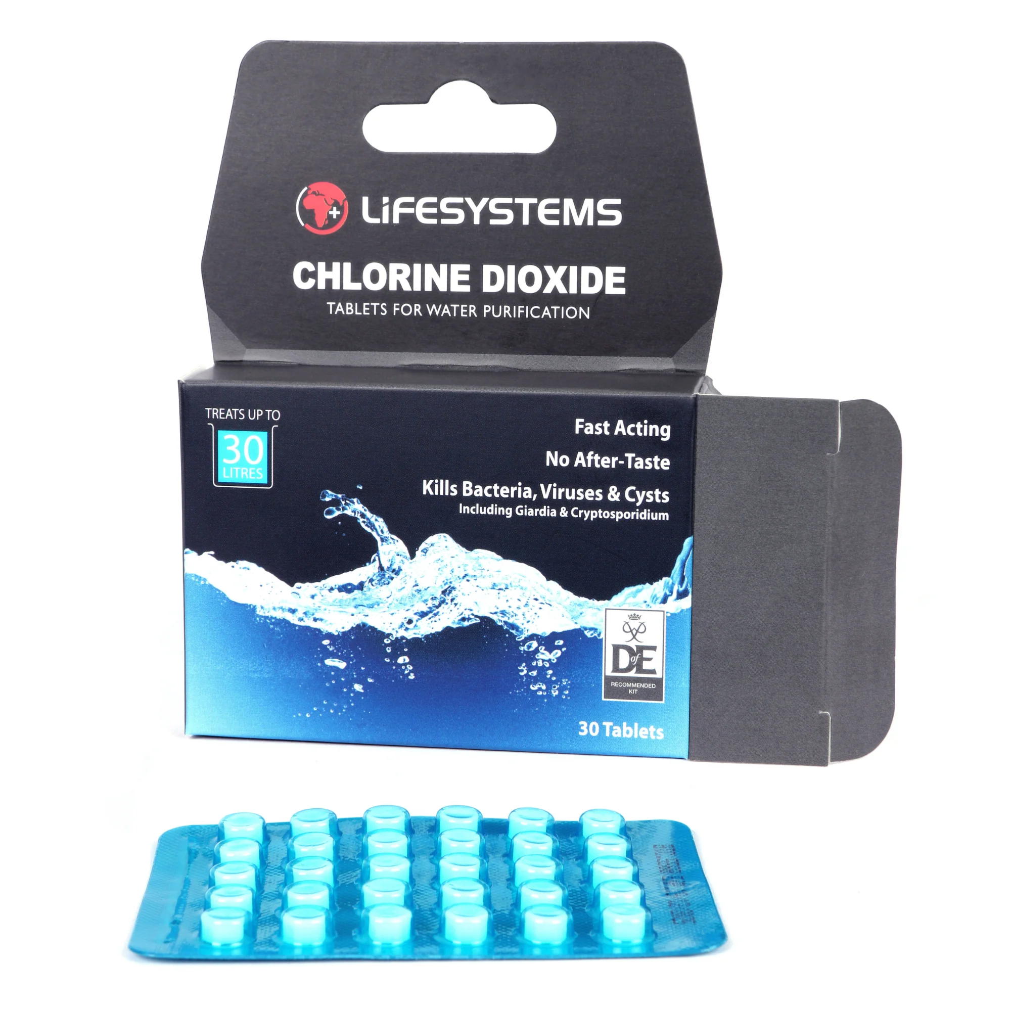 Lifesystems Chlorine Dioxide Water Purification Tablets (30 Pack) - Image 2