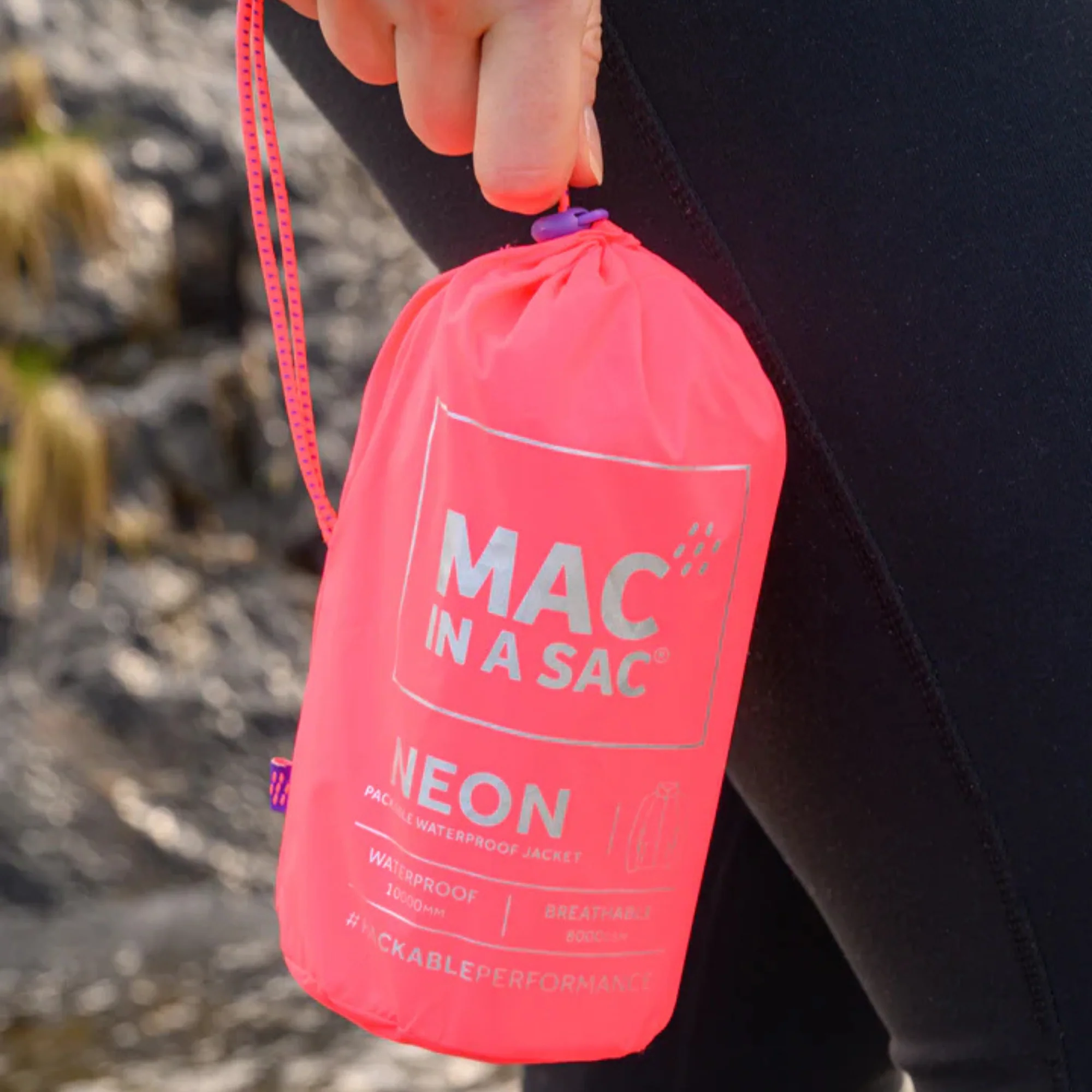 Mac In A Sac Unisex Origin 2 Waterproof Jacket (Neon Watermelon) - Image 12