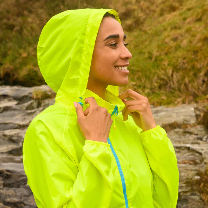 Mac In A Sac Unisex Origin 2 Waterproof Jacket (Neon Yellow) - Image 4